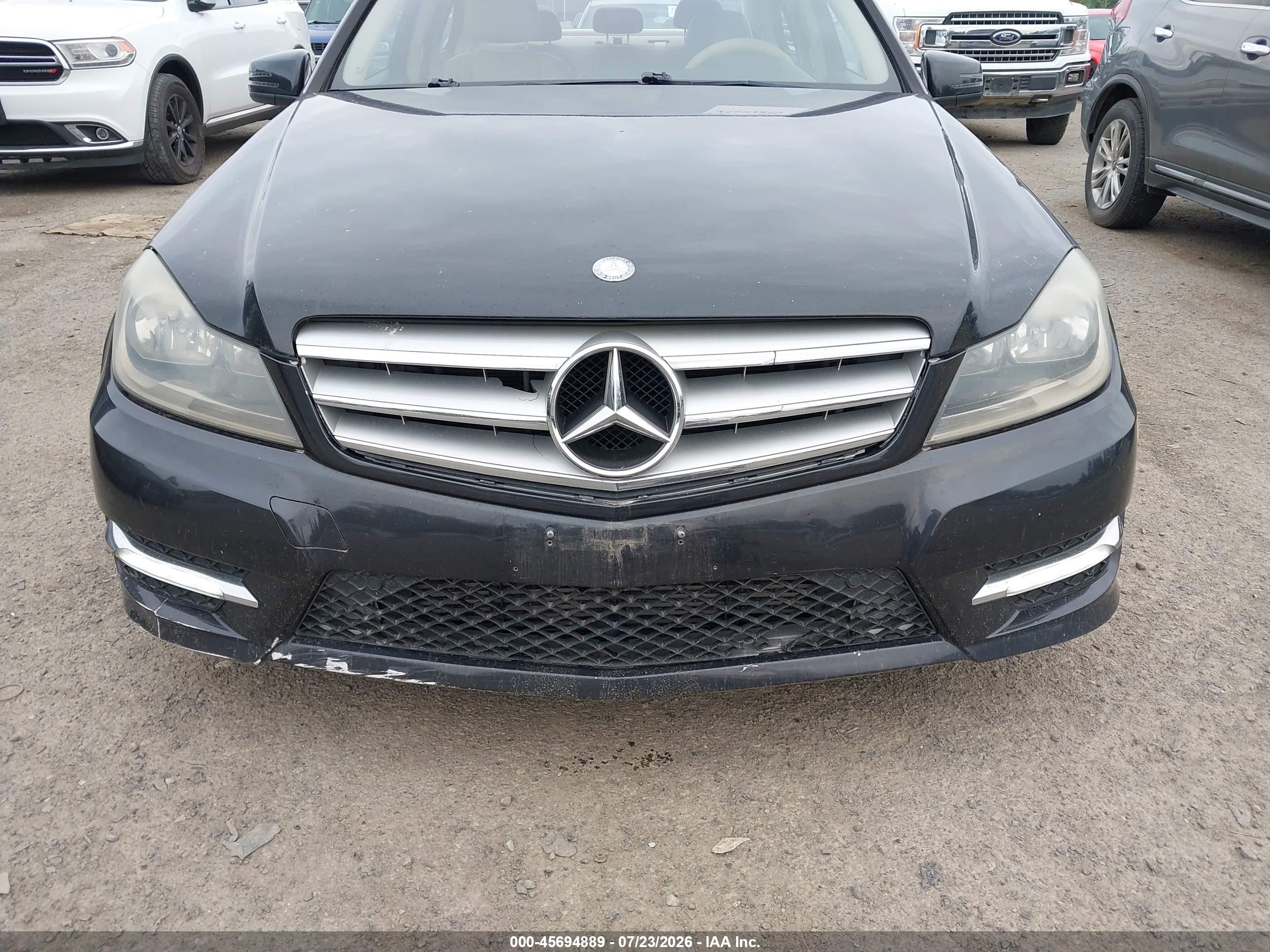 2012 Mercedes-benz C 250 Sport Black vin: WDDGF4HB5CR200369