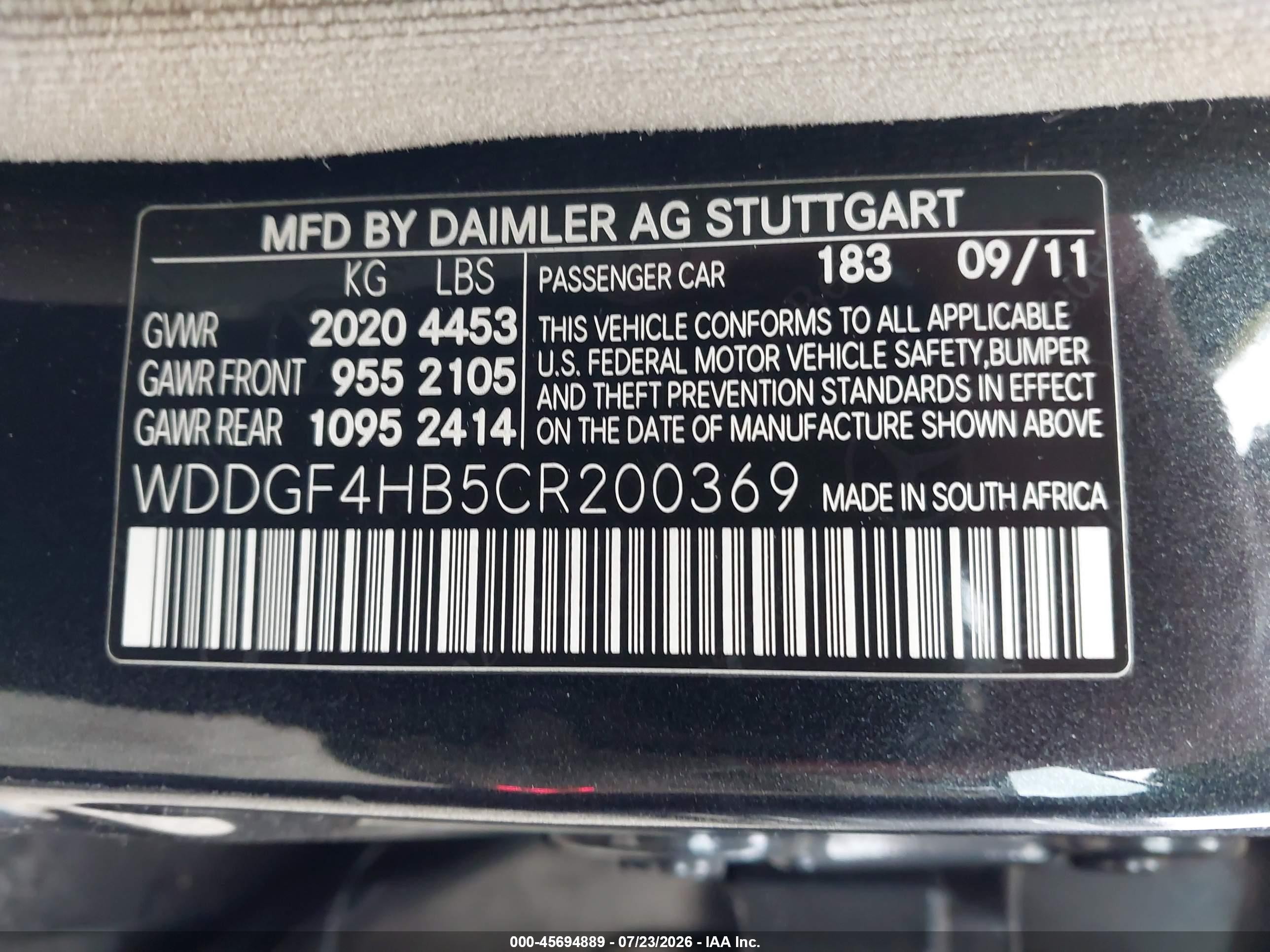 2012 Mercedes-benz C 250 Sport Black vin: WDDGF4HB5CR200369
