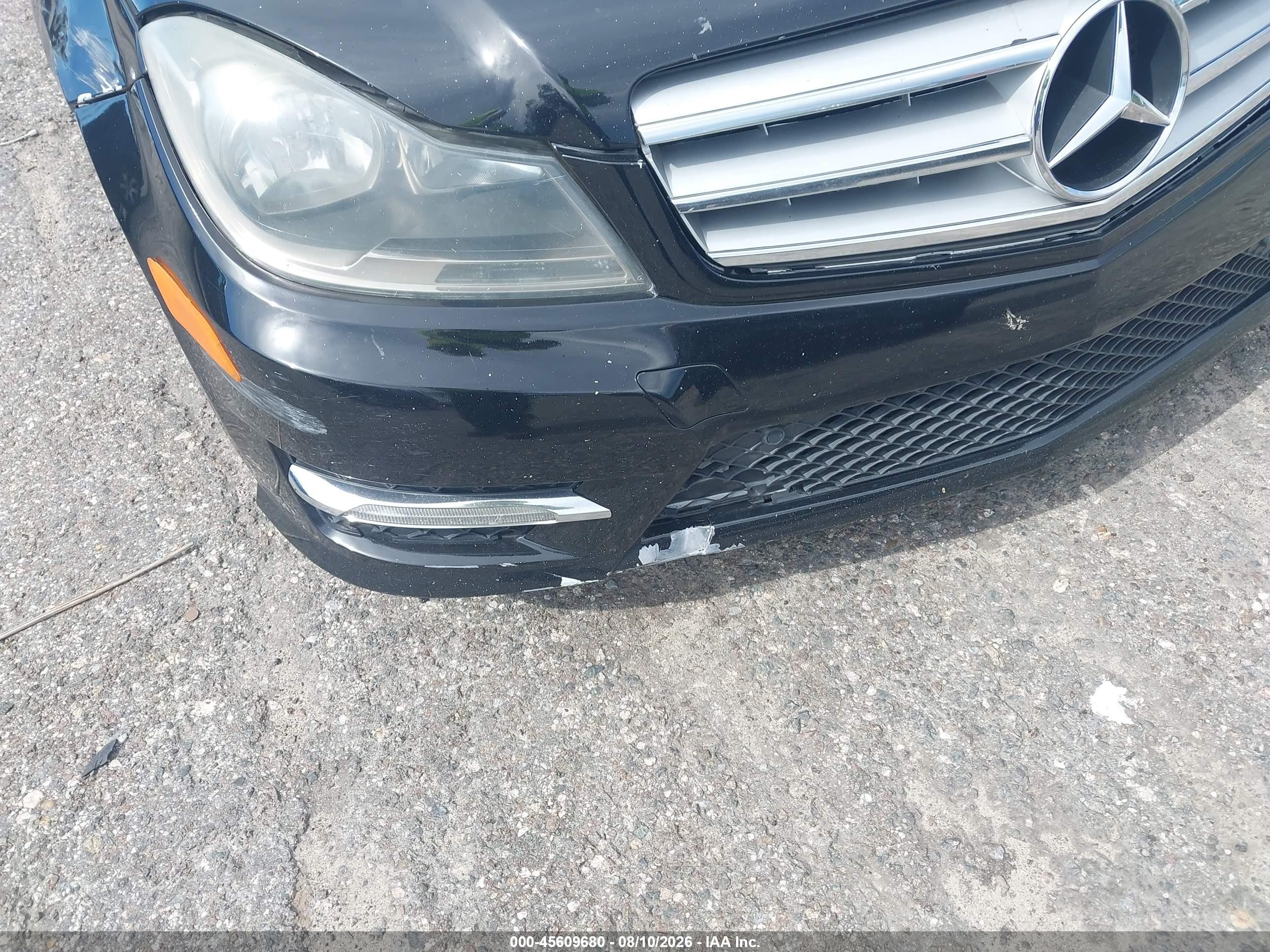 2012 Mercedes-benz C 250 Luxury/sport Black vin: WDDGF4HB5CR207127