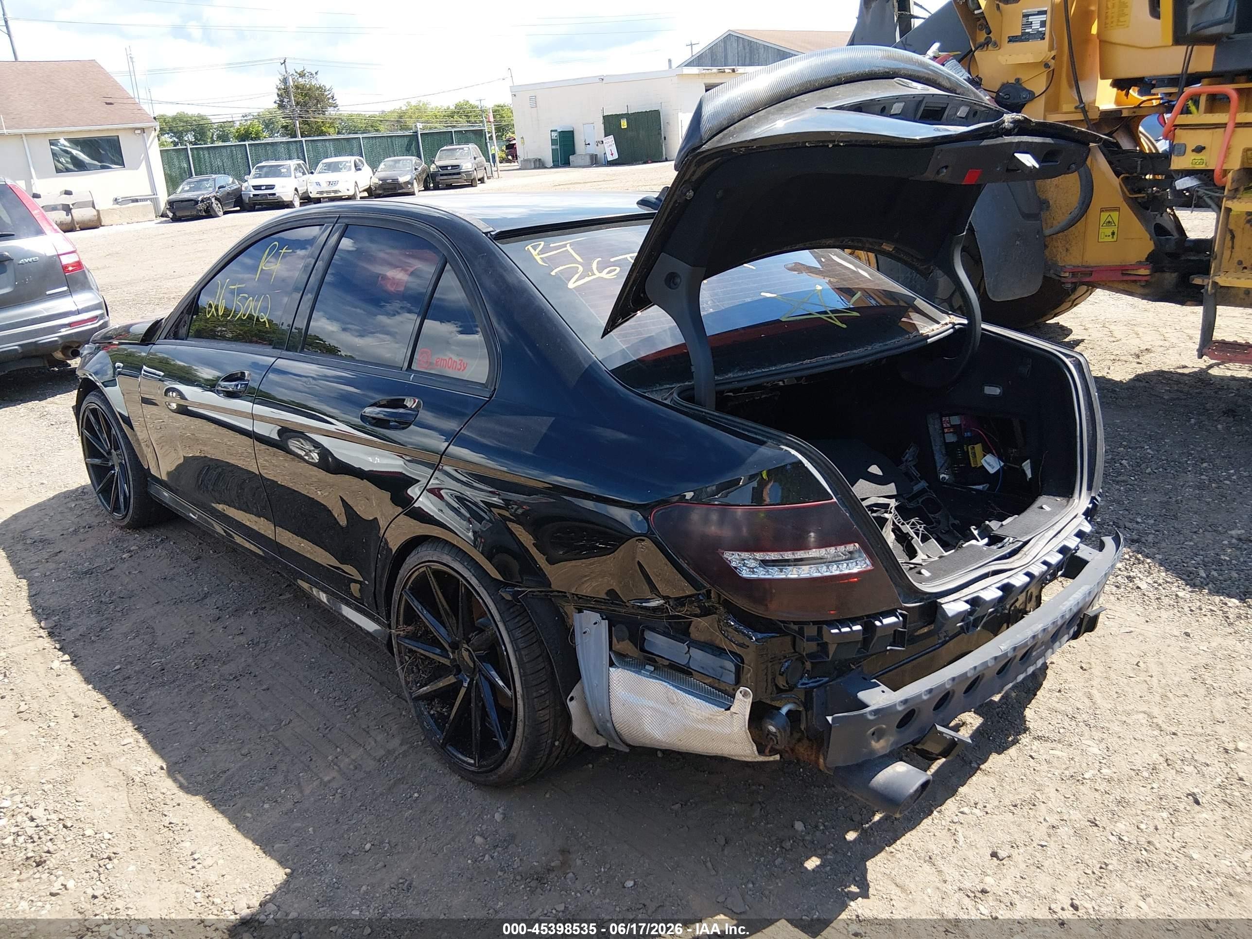 2012 Mercedes-benz C 250 Sport Black vin: WDDGF4HB5CR207189