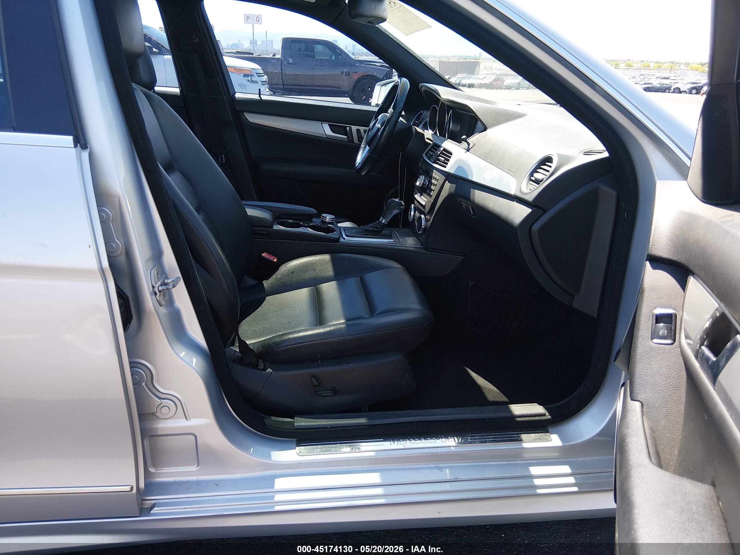 2012 Mercedes-benz C 250 Sport Silver vin: WDDGF4HB5CR216717