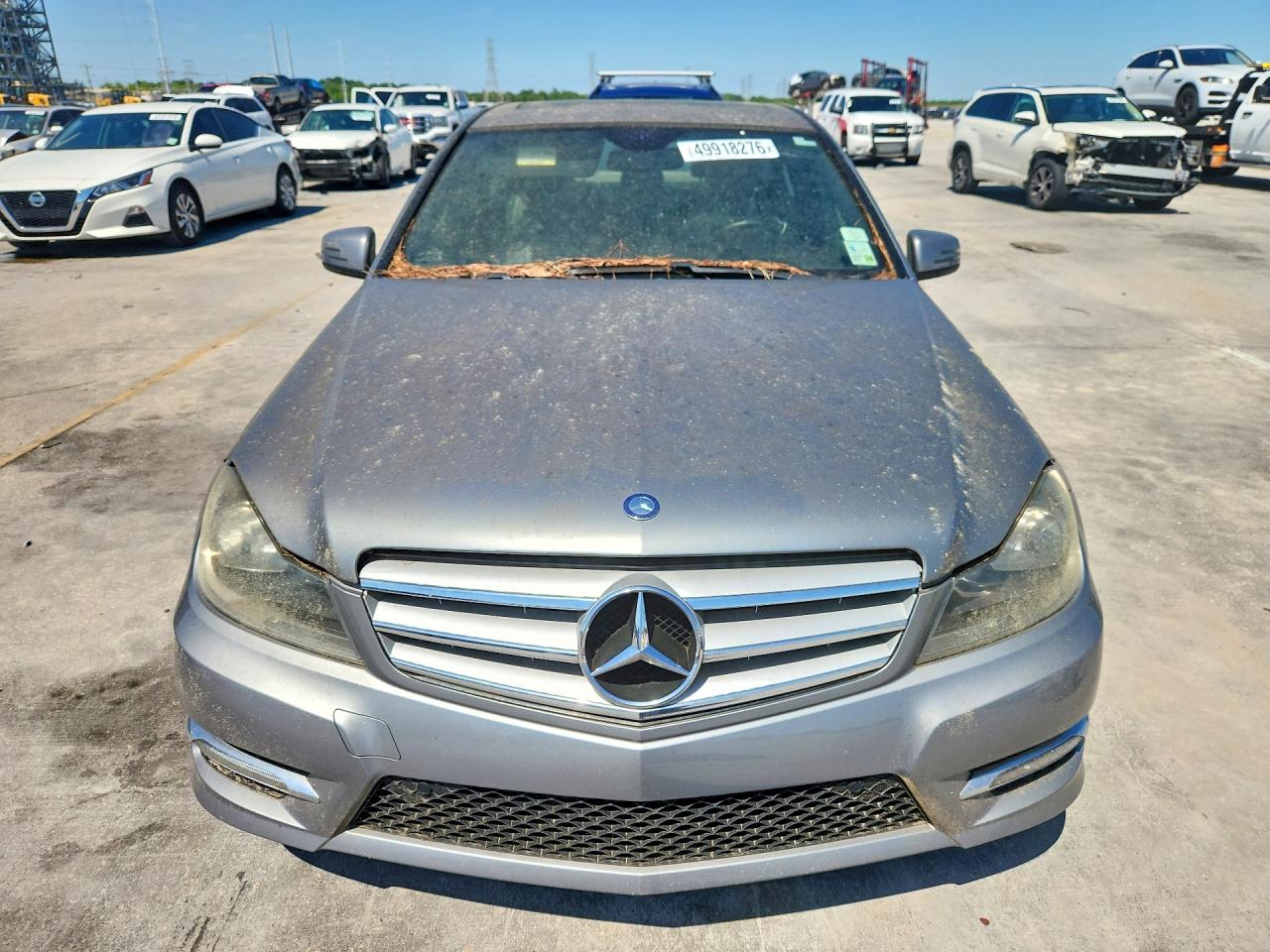 2013 Mercedes-benz C 250 Gray vin: WDDGF4HB5DA852022