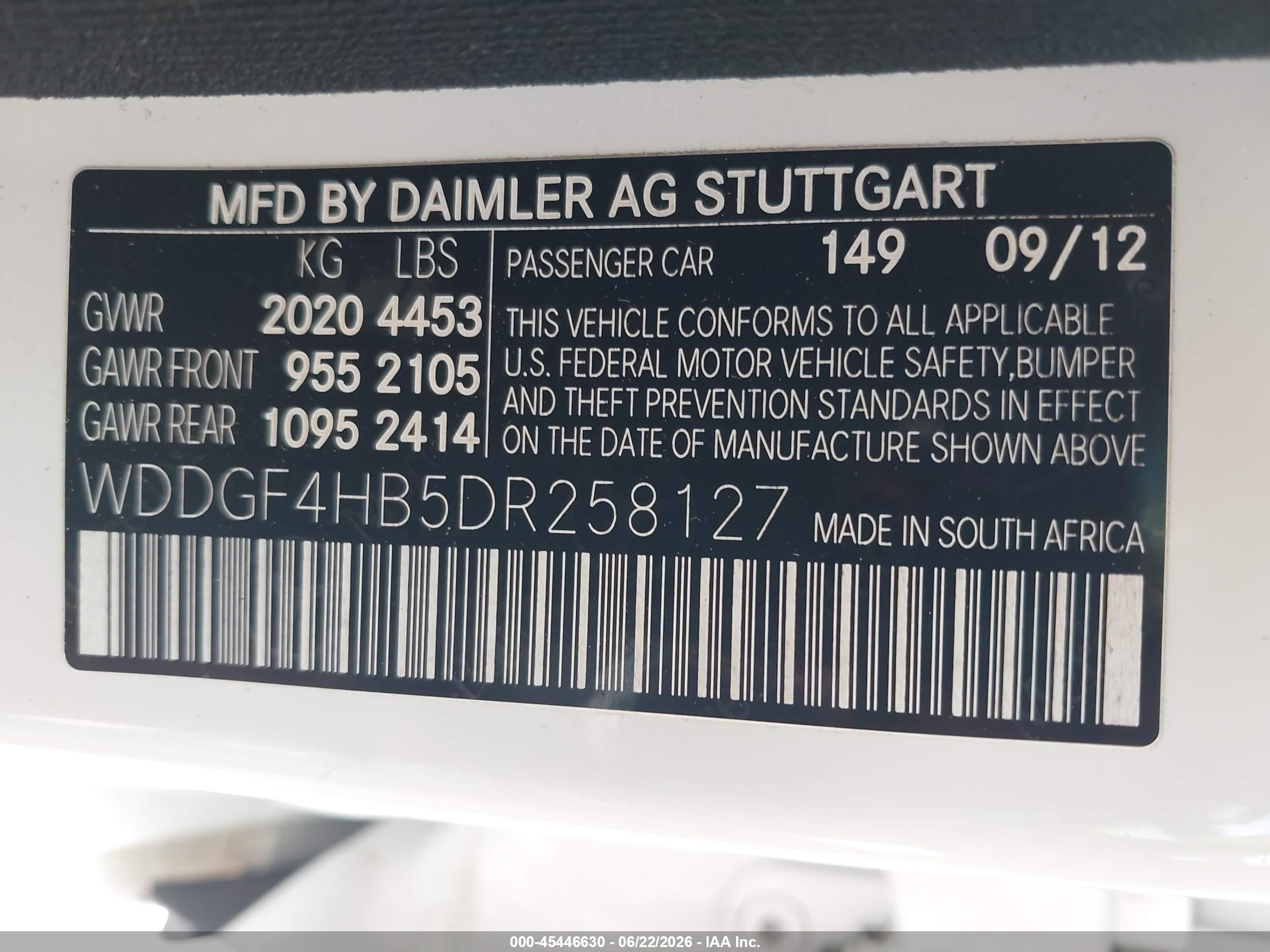 2013 Mercedes-benz C 250 Sport White vin: WDDGF4HB5DR258127