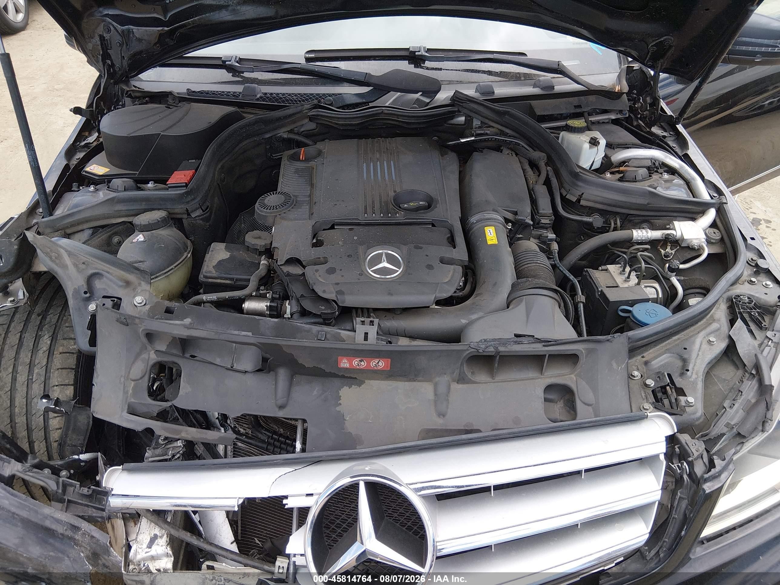 2013 Mercedes-benz C 250 Sport Black vin: WDDGF4HB5DR269841
