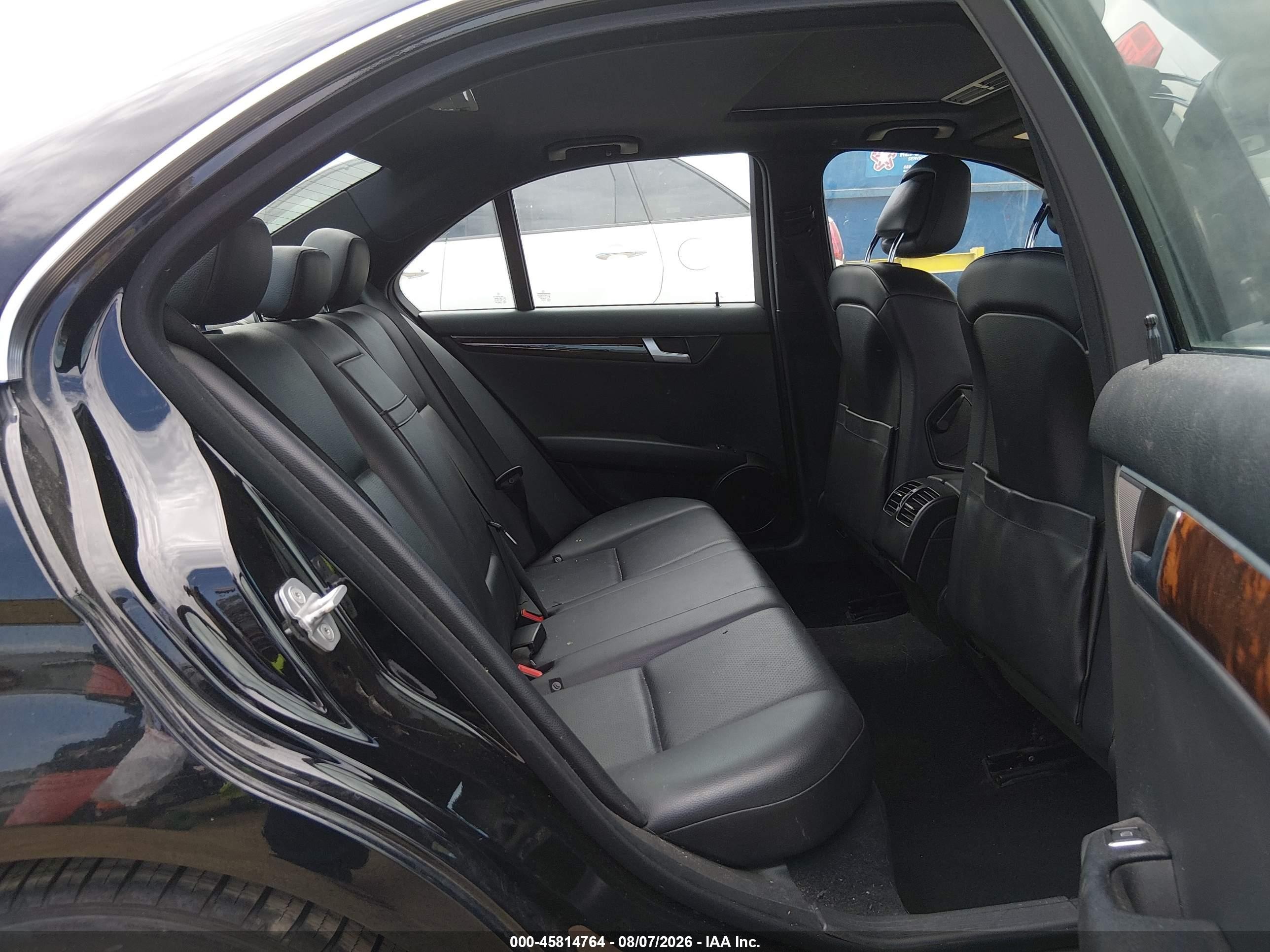 2013 Mercedes-benz C 250 Sport Black vin: WDDGF4HB5DR269841