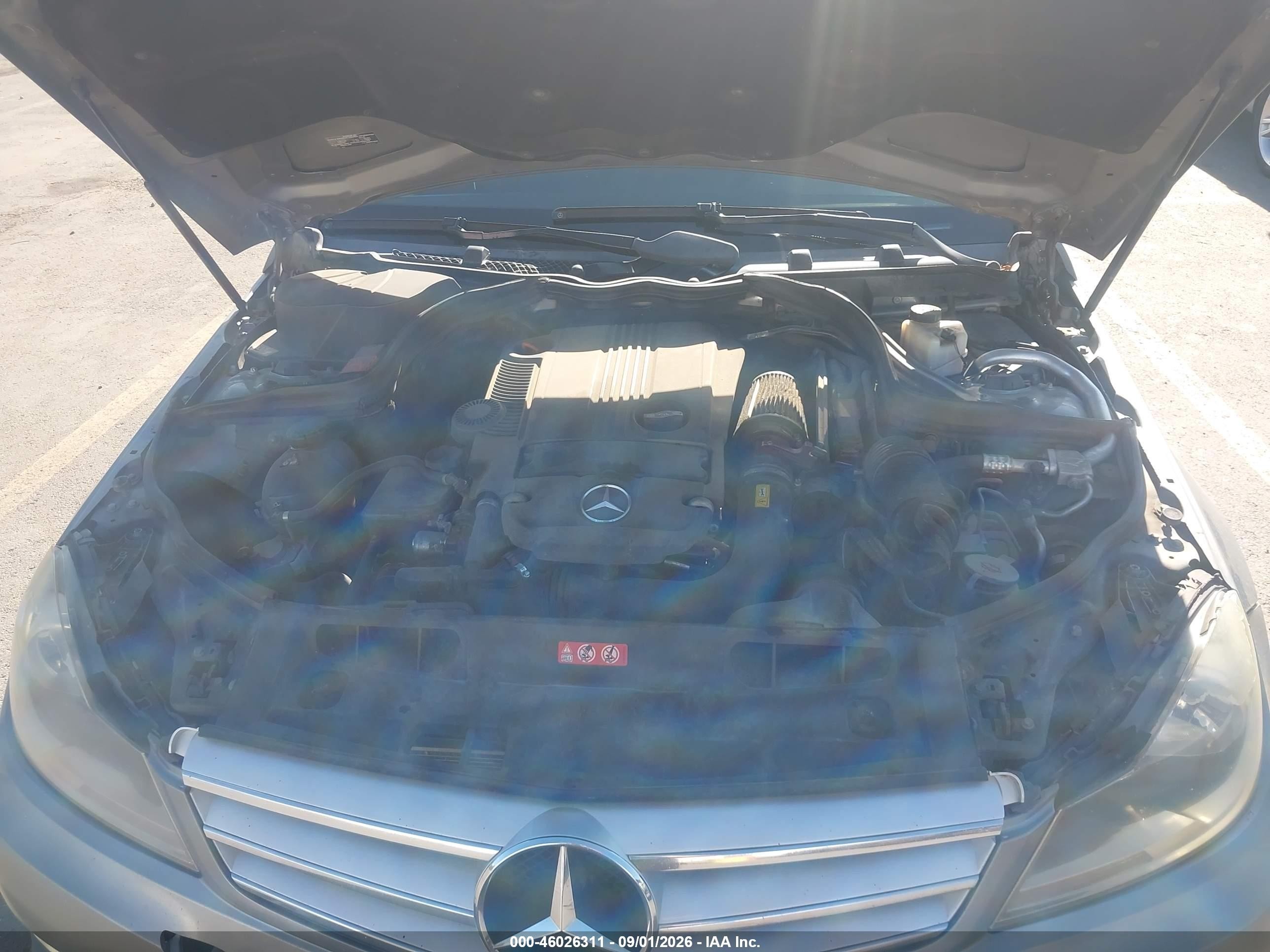 2013 Mercedes-benz C 250 Sport Silver vin: WDDGF4HB5DR271413
