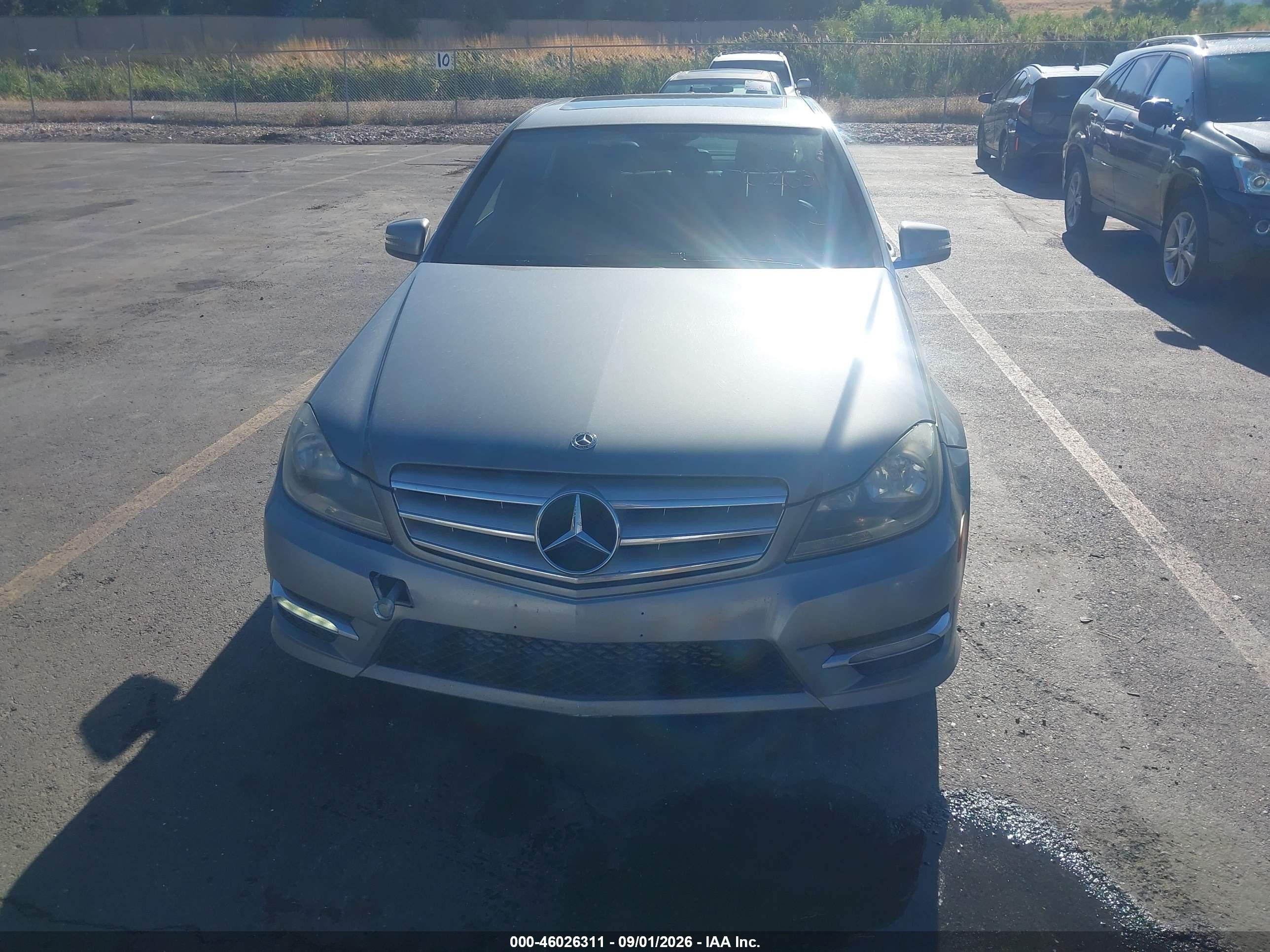 2013 Mercedes-benz C 250 Sport Silver vin: WDDGF4HB5DR271413