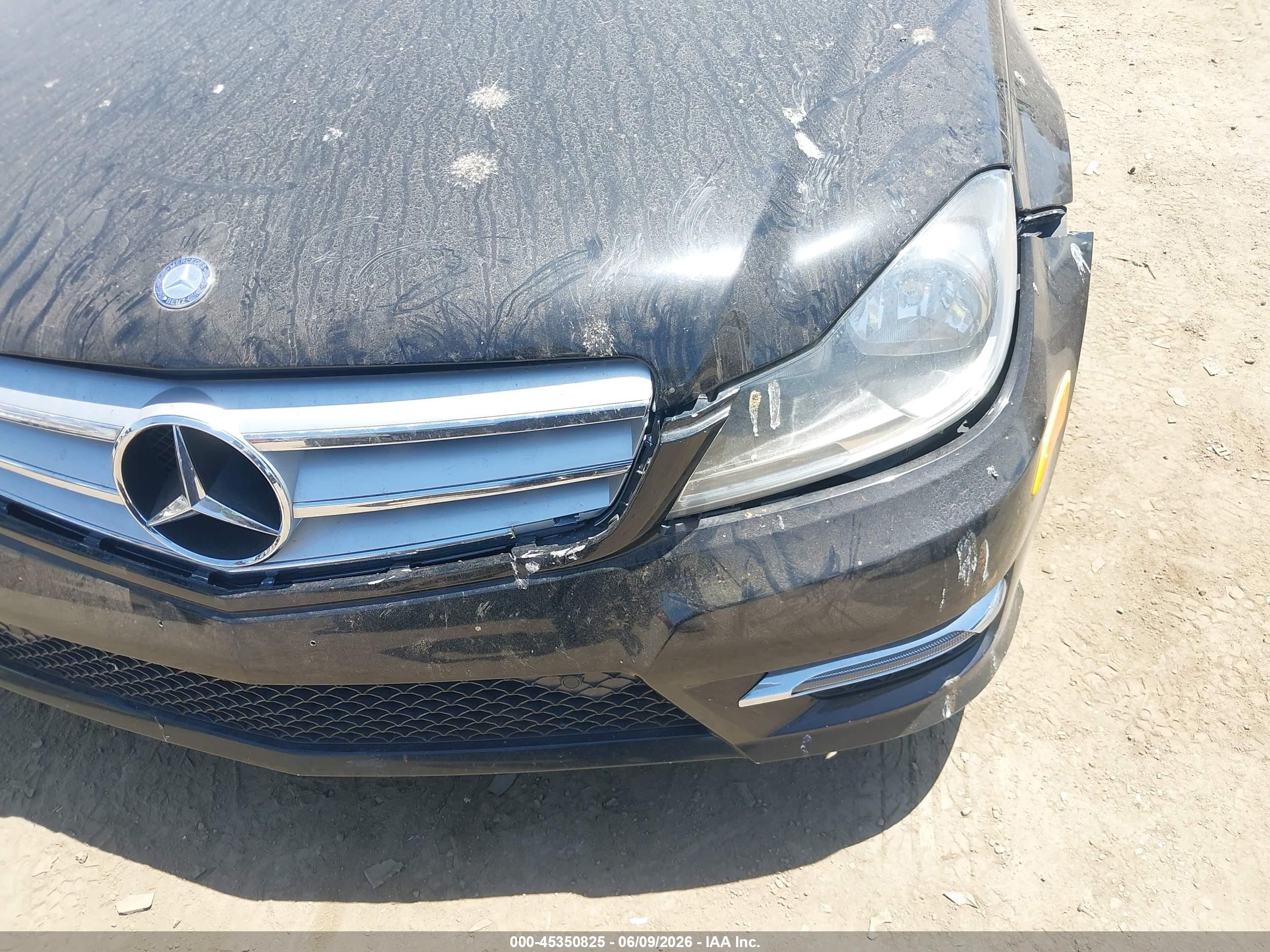 2013 Mercedes-benz C 250 Sport Black vin: WDDGF4HB5DR271721