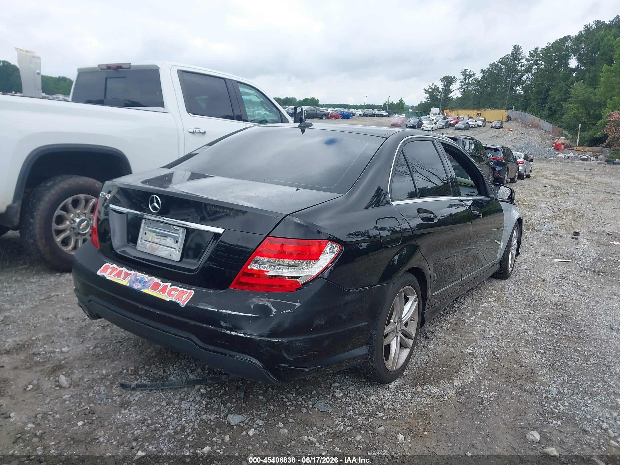 2013 Mercedes-benz C 250 Sport Черный vin: WDDGF4HB5DR277809