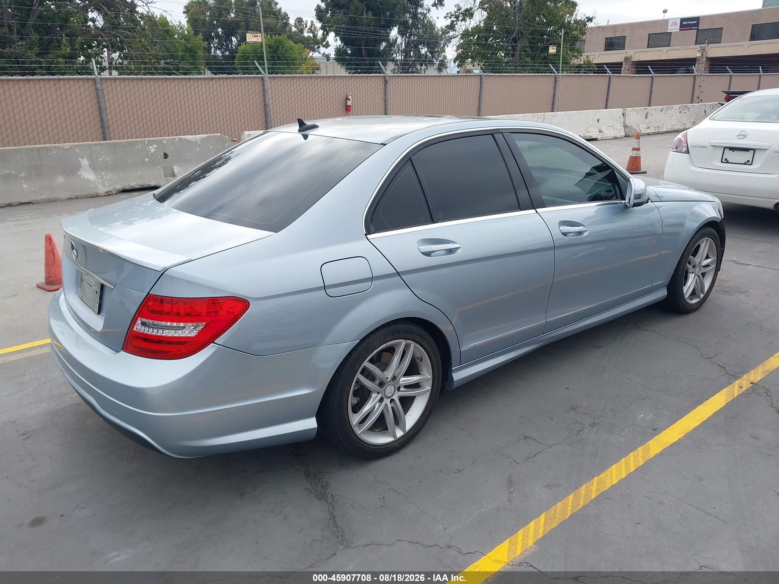 2013 Mercedes-benz C 250 Sport Light Blue vin: WDDGF4HB5DR294237