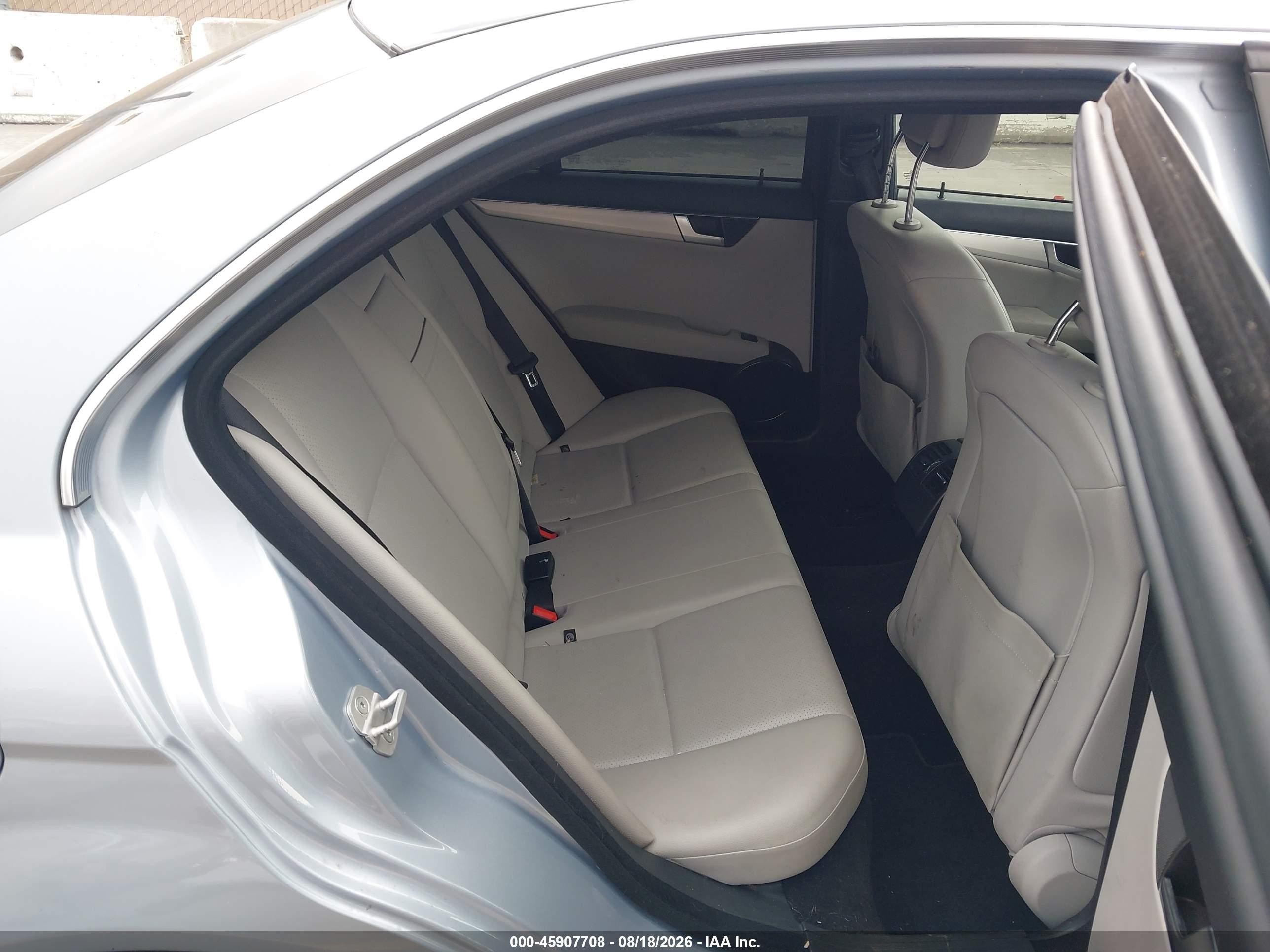 2013 Mercedes-benz C 250 Sport Light Blue vin: WDDGF4HB5DR294237