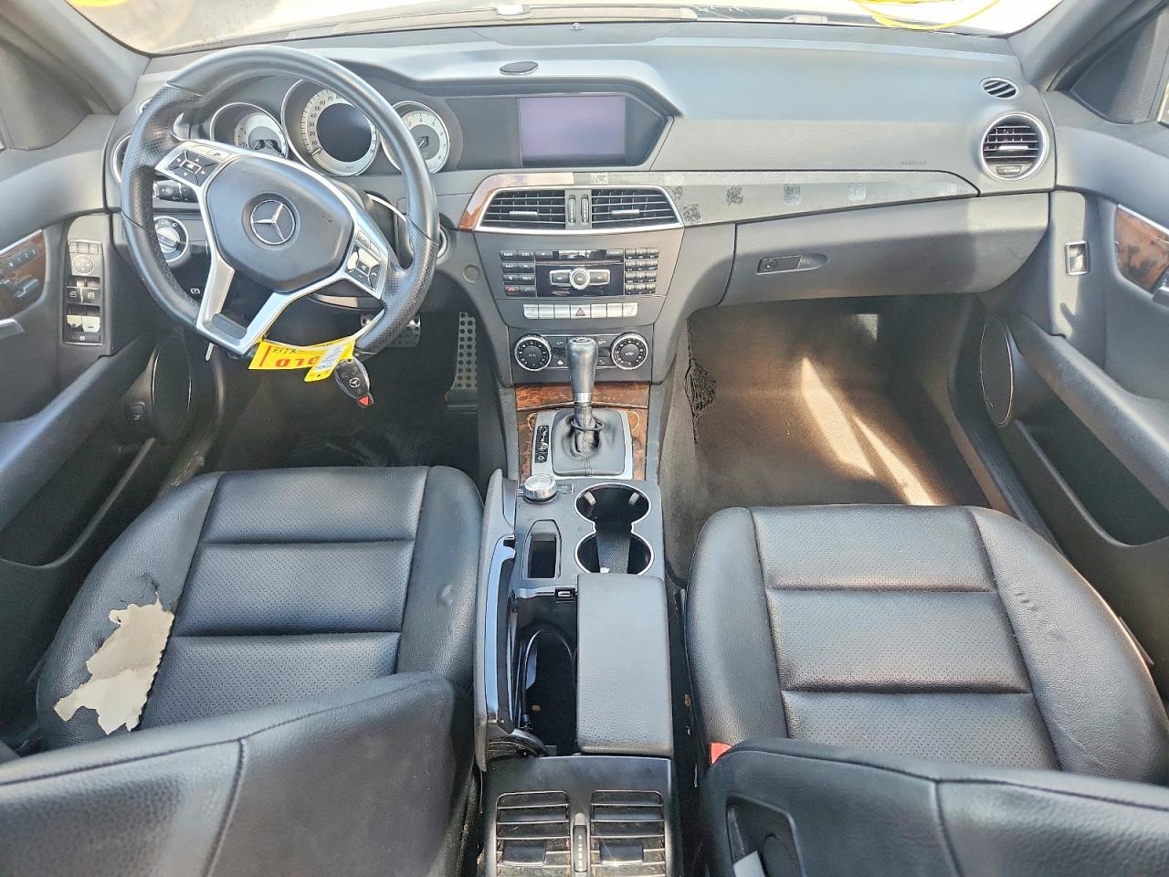2014 Mercedes-benz C 250 Black vin: WDDGF4HB5EA952090