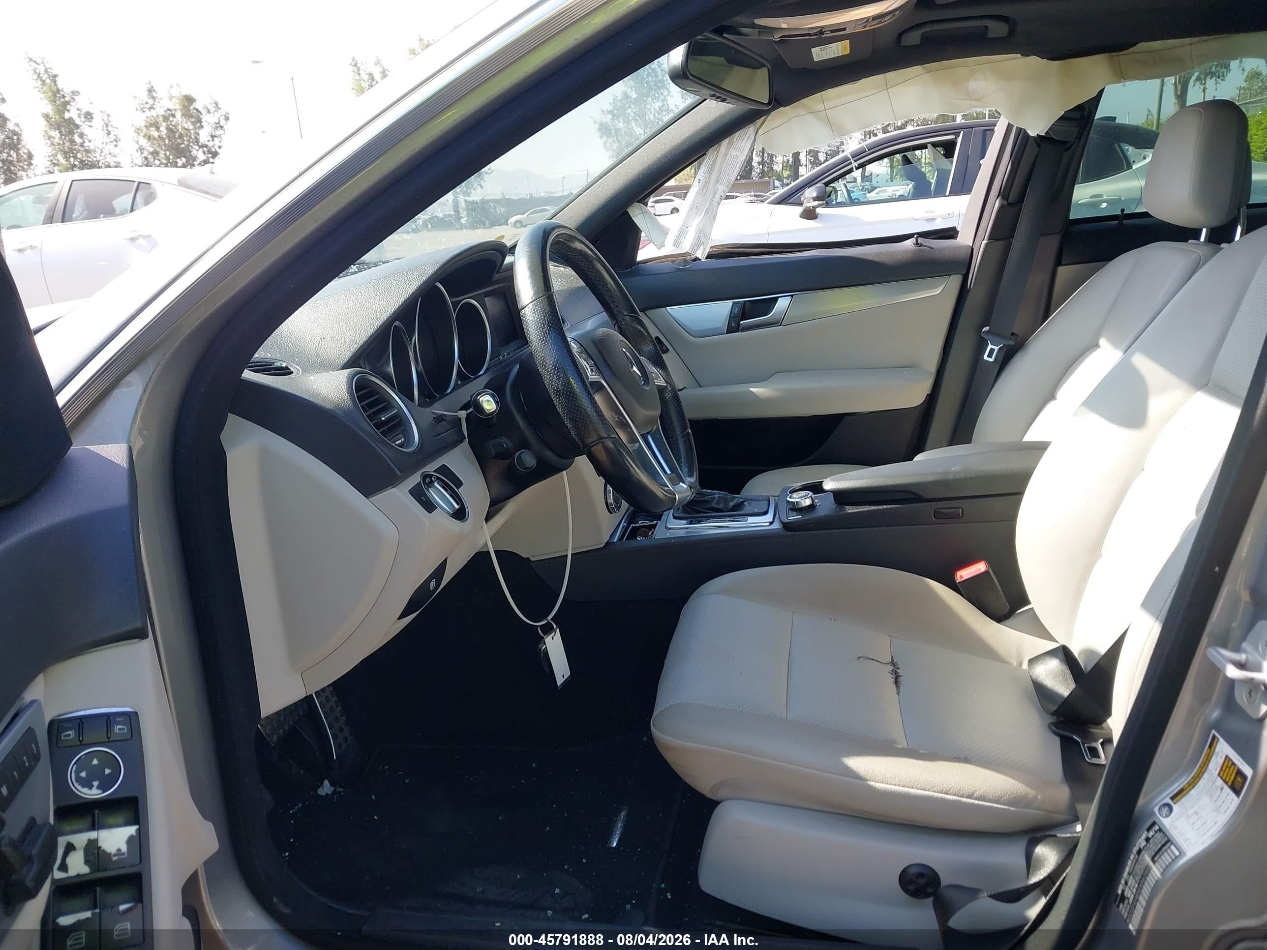 2014 Mercedes-benz C 250 Sport Gray vin: WDDGF4HB5EA962957