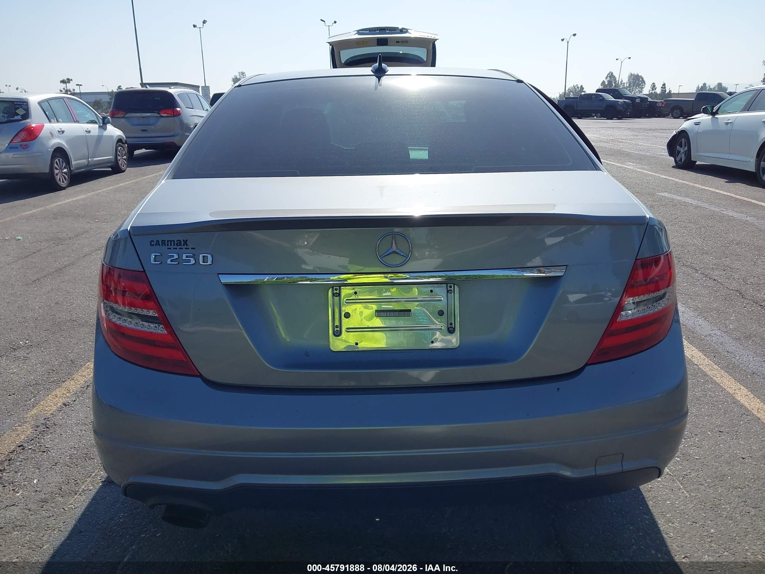 2014 Mercedes-benz C 250 Sport Gray vin: WDDGF4HB5EA962957