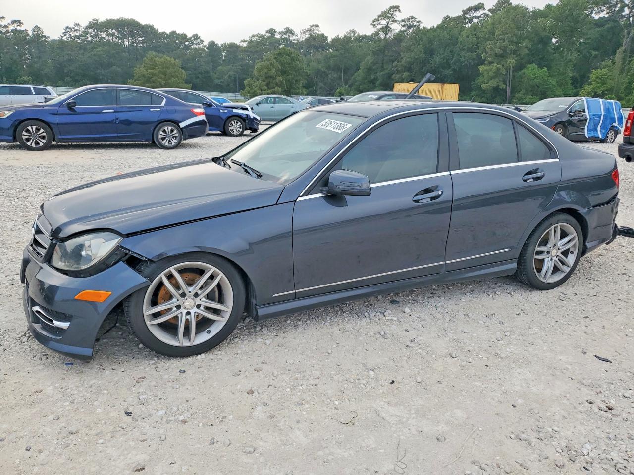 2014 Mercedes-benz C 250 Gray vin: WDDGF4HB5EG212472