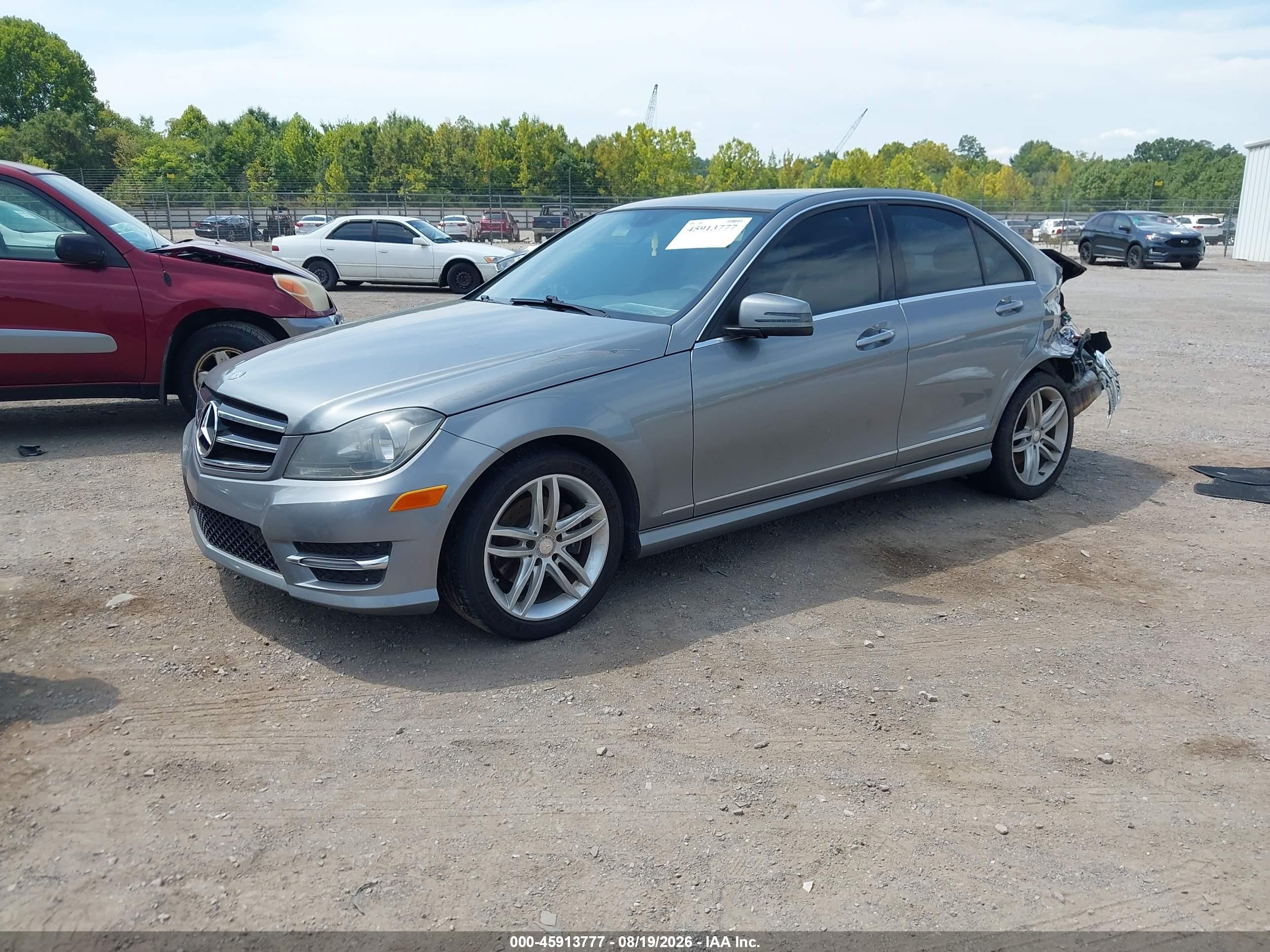 2014 Mercedes-benz C 250 Sport Gray vin: WDDGF4HB5EG223259