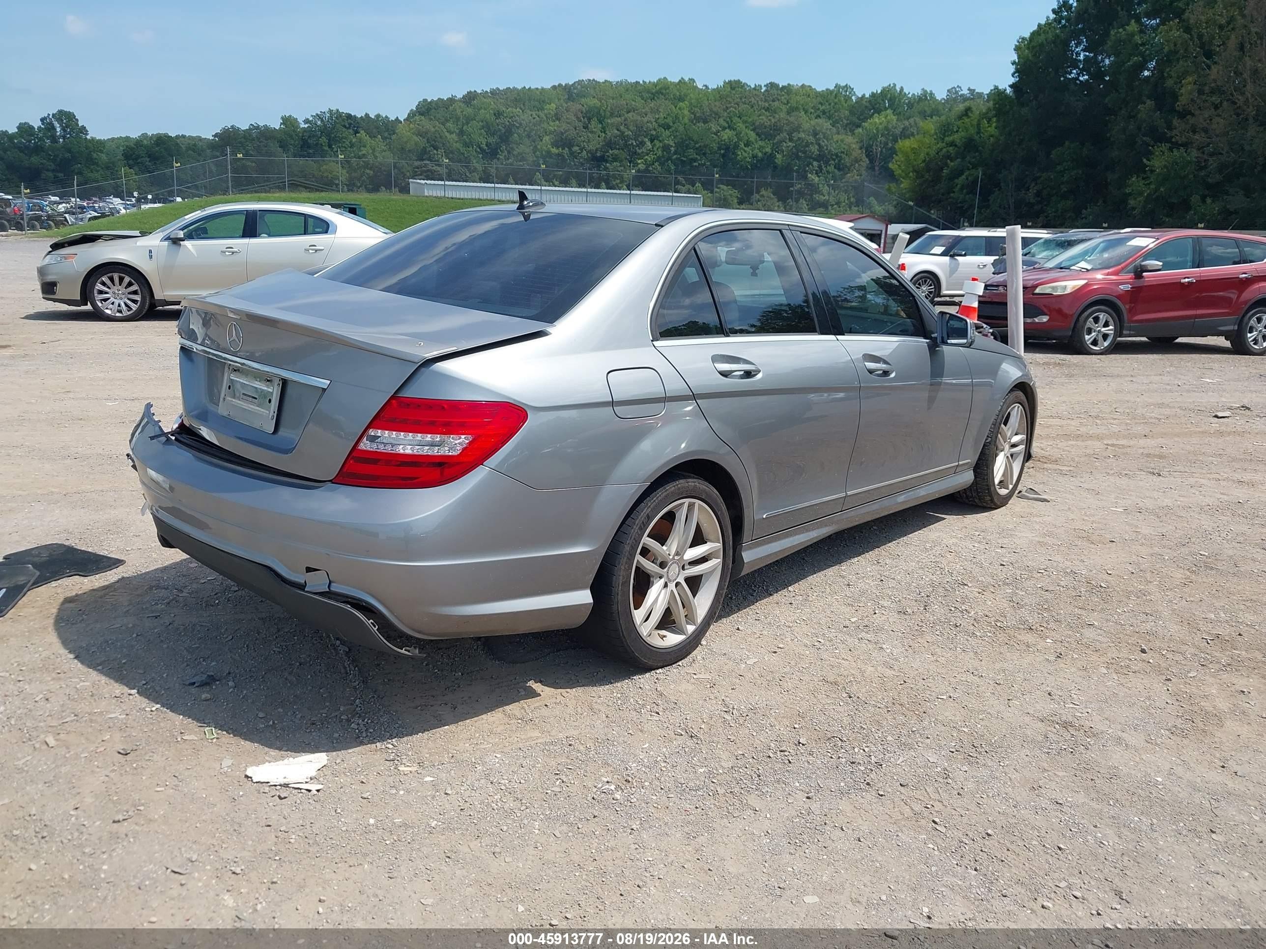 2014 Mercedes-benz C 250 Sport Gray vin: WDDGF4HB5EG223259