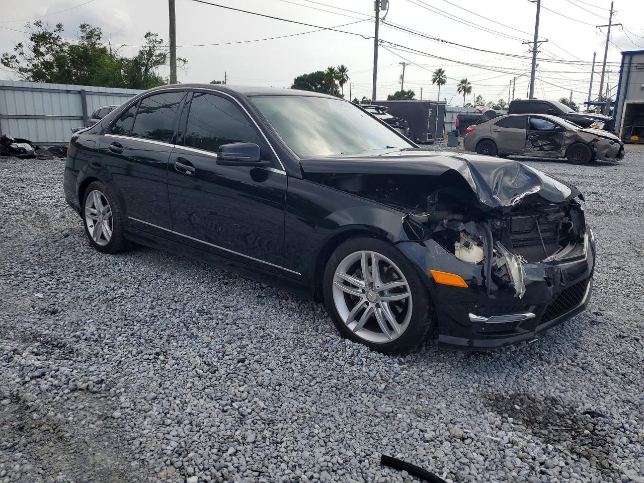 2014 Mercedes-benz C 250 Black vin: WDDGF4HB5EG233709