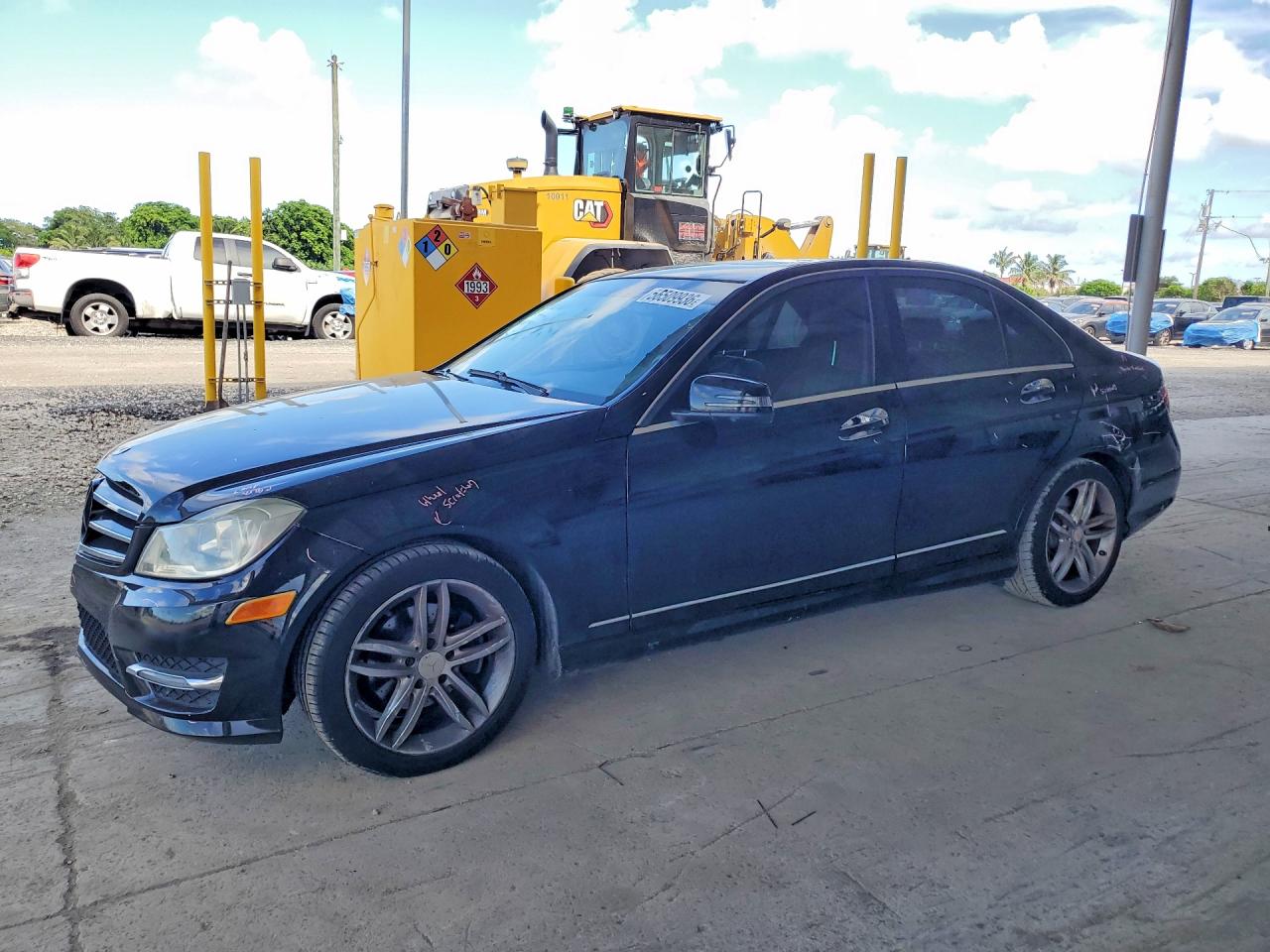 2014 Mercedes-benz C 250 Black vin: WDDGF4HB5EG253751