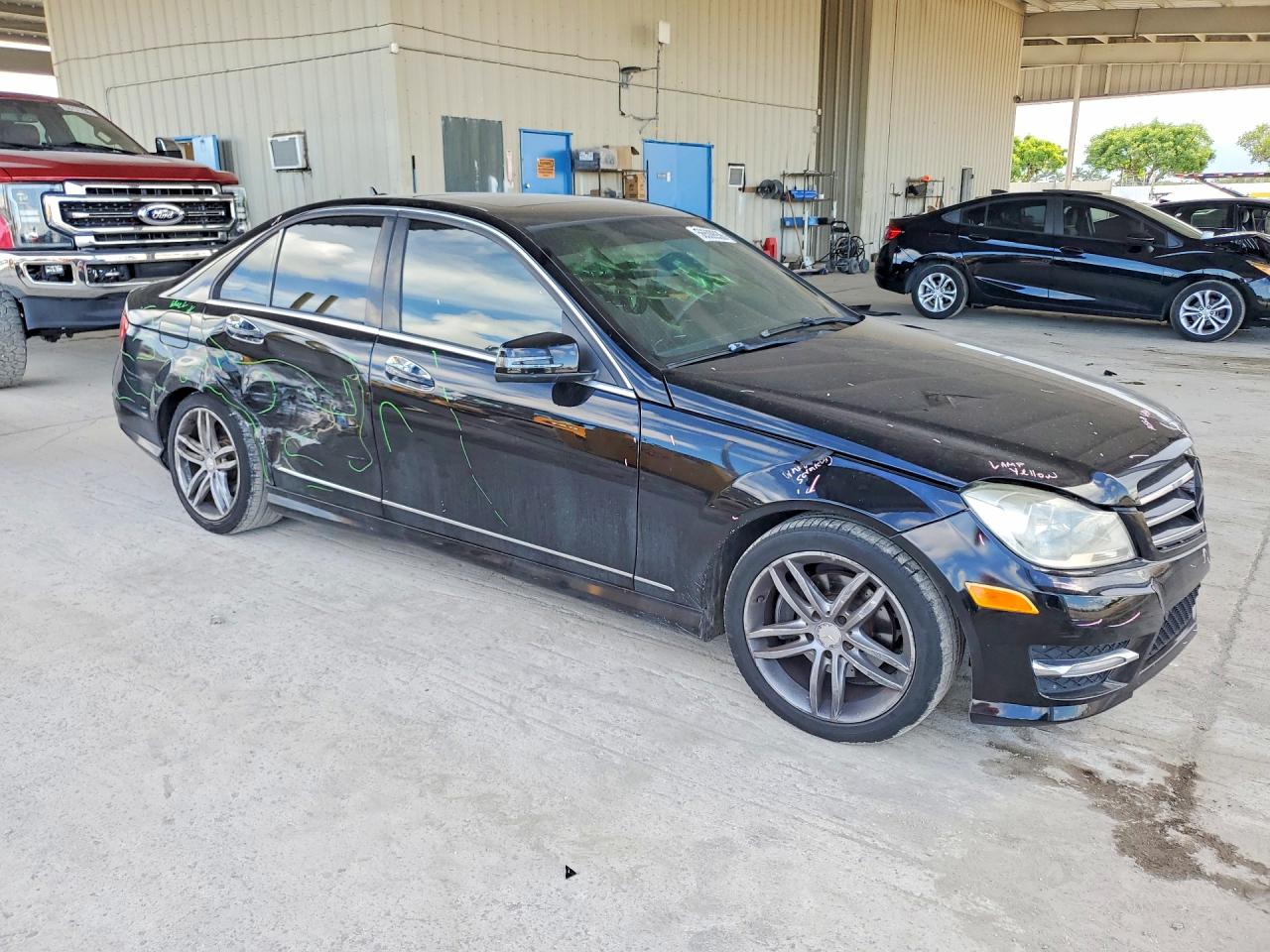 2014 Mercedes-benz C 250 Black vin: WDDGF4HB5EG253751
