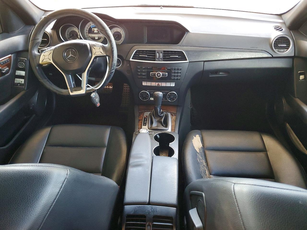 2014 Mercedes-benz C 250 Black vin: WDDGF4HB5EG253751