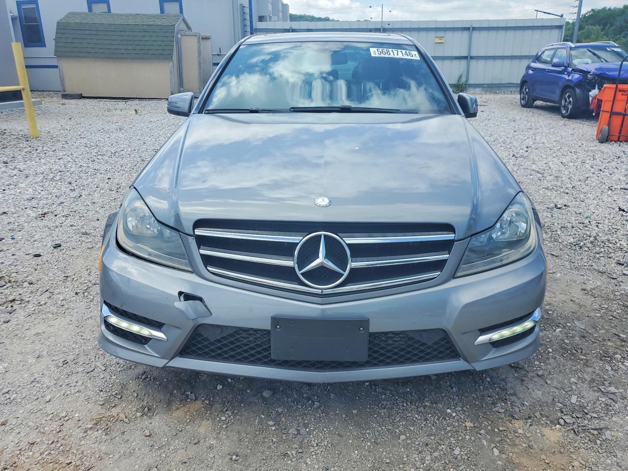 2014 Mercedes-benz C 250 Silver vin: WDDGF4HB5ER303472