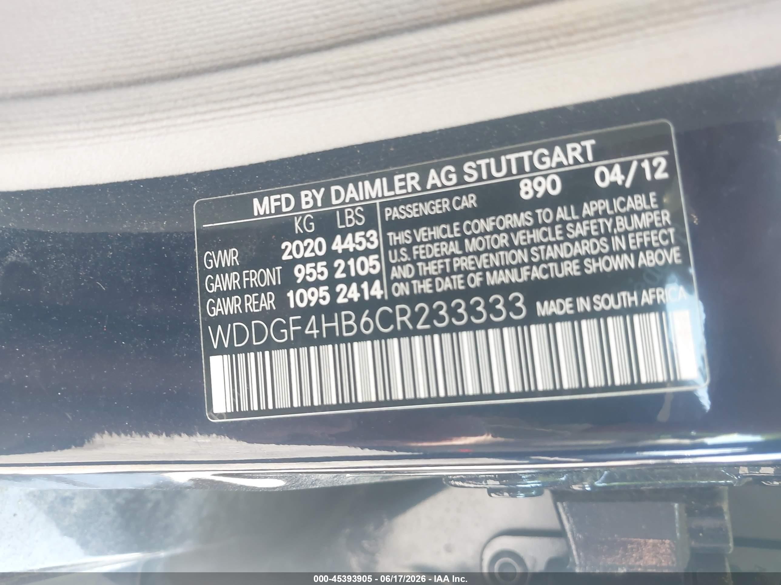 2012 Mercedes-benz C 250 Sport Blue vin: WDDGF4HB6CR233333