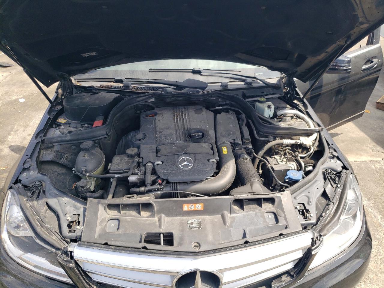 2012 Mercedes-benz C 250 Black vin: WDDGF4HB6CR237012