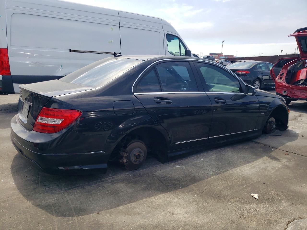 2012 Mercedes-benz C 250 Black vin: WDDGF4HB6CR237012