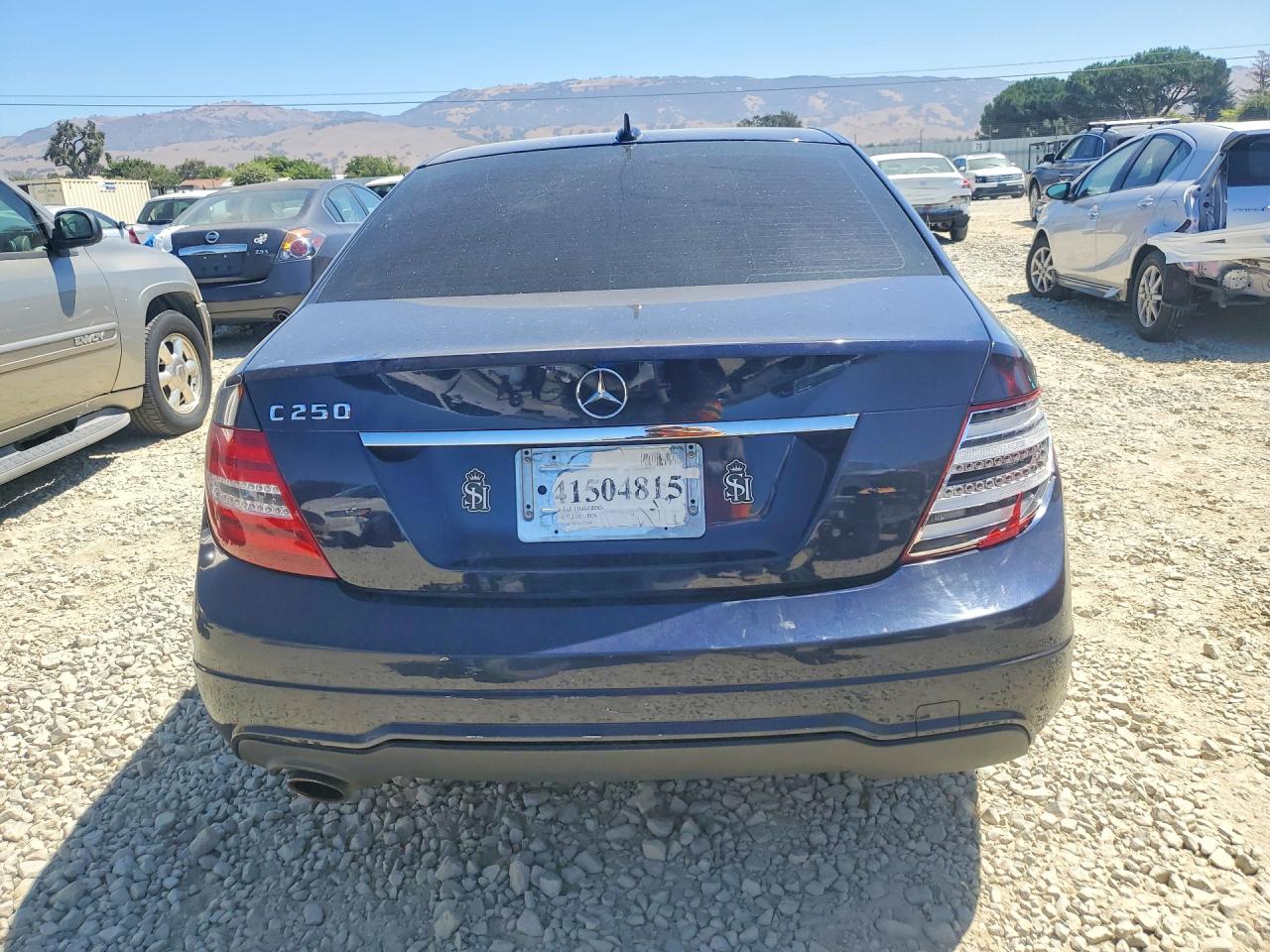 2013 Mercedes-benz C 250 Blue vin: WDDGF4HB6DA773149