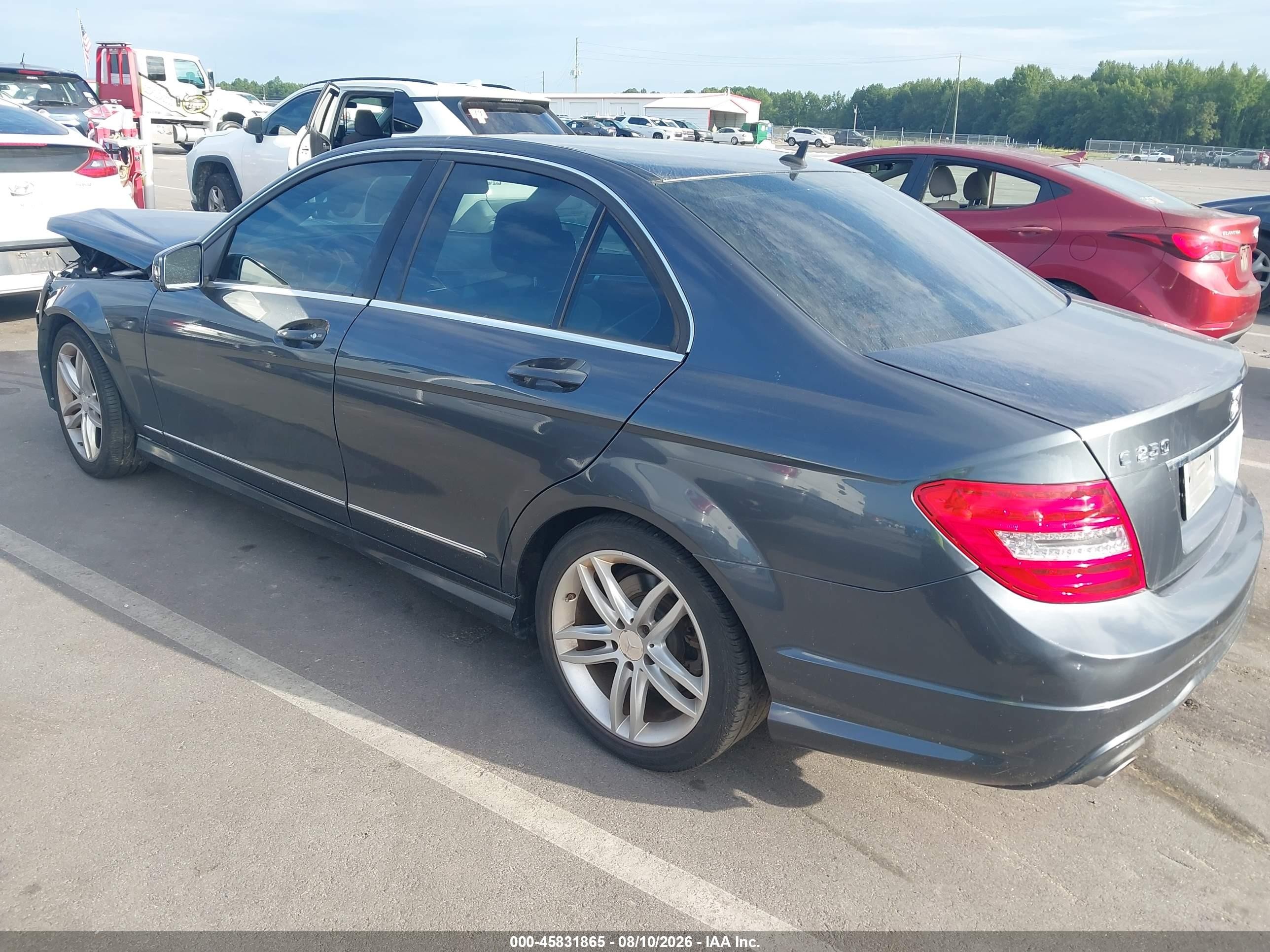 2013 Mercedes-benz C 250 Sport Black vin: WDDGF4HB6DA871503