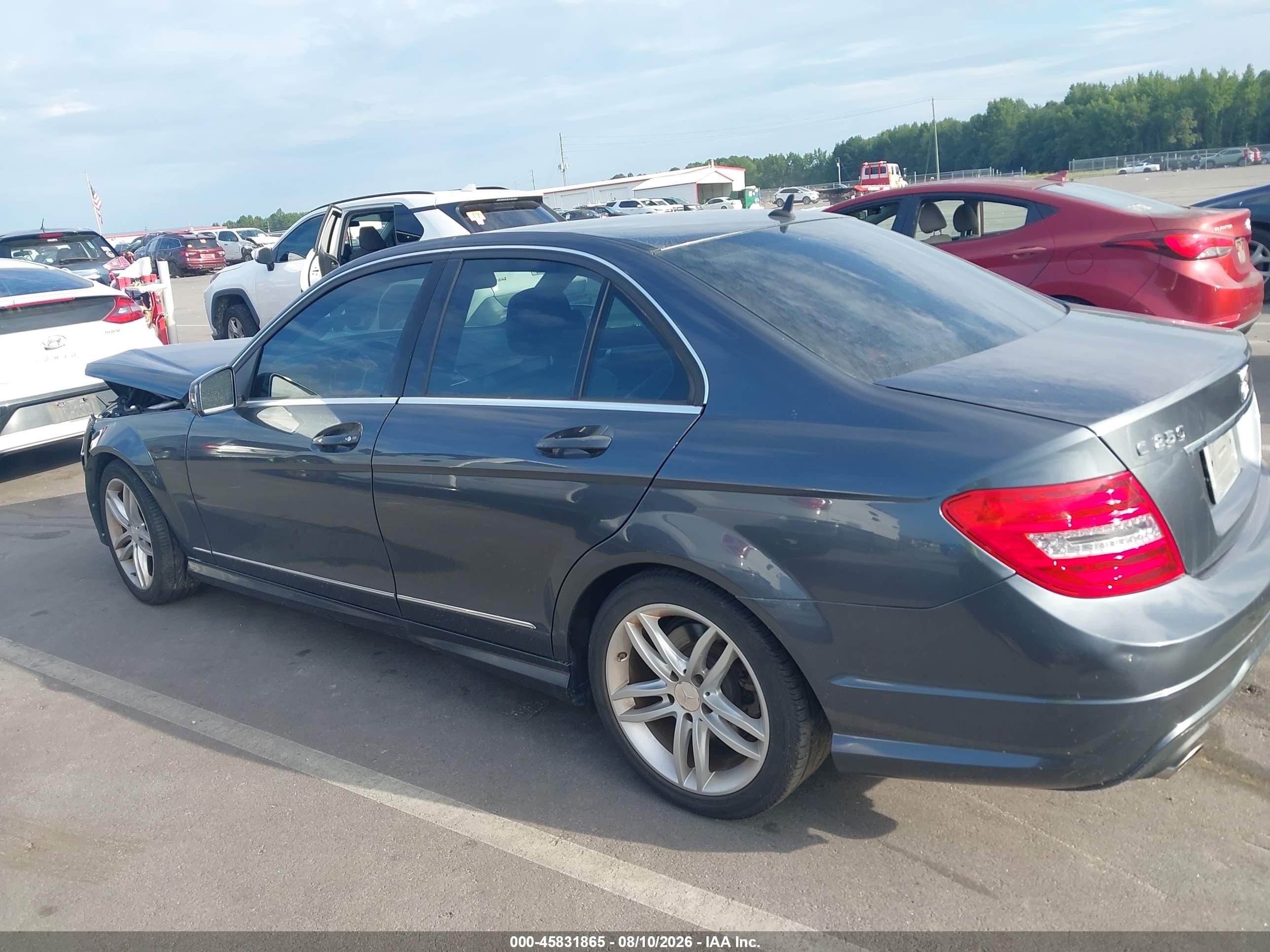 2013 Mercedes-benz C 250 Sport Black vin: WDDGF4HB6DA871503