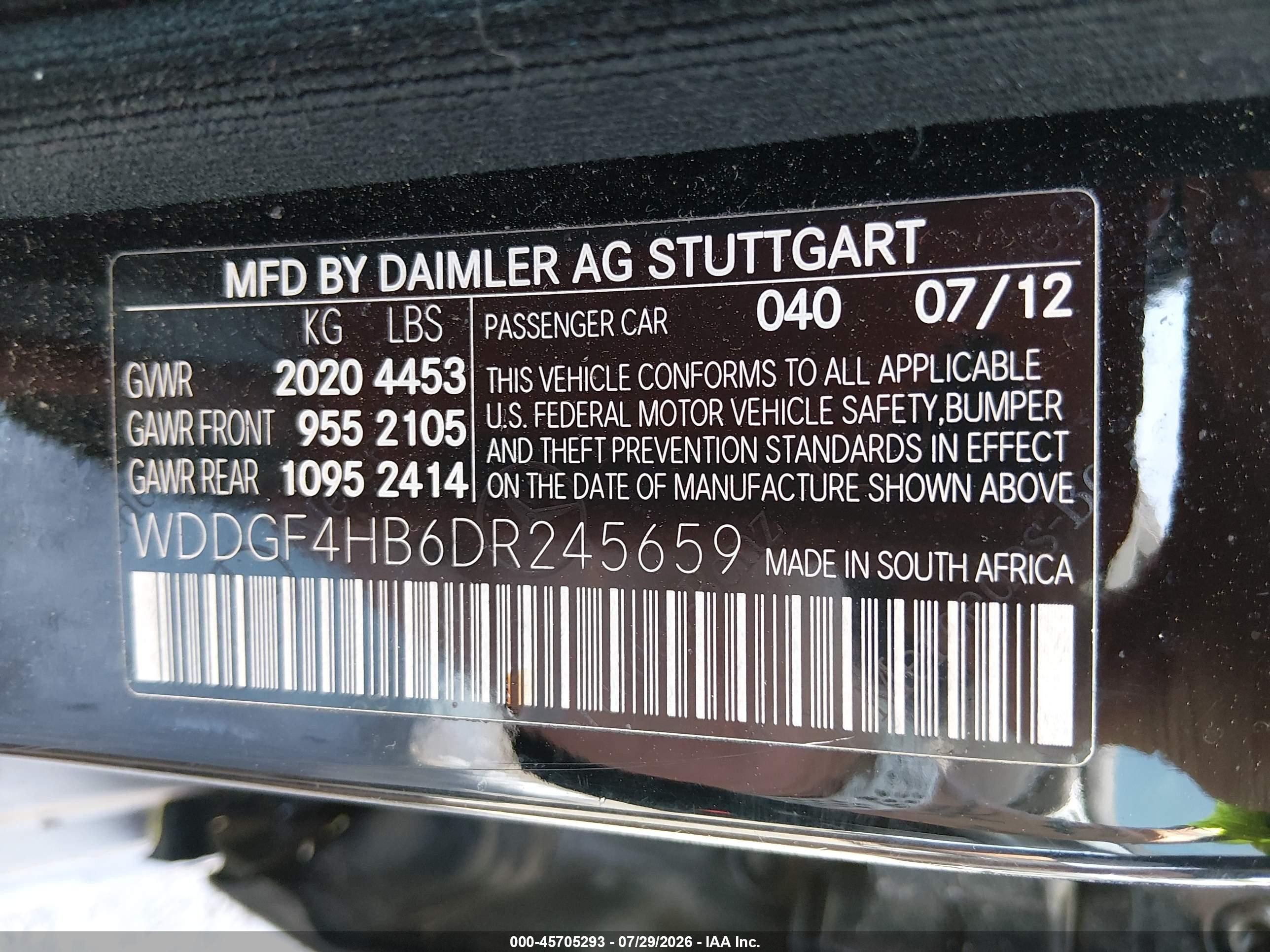 2013 Mercedes-benz C 250 Sport Black vin: WDDGF4HB6DR245659