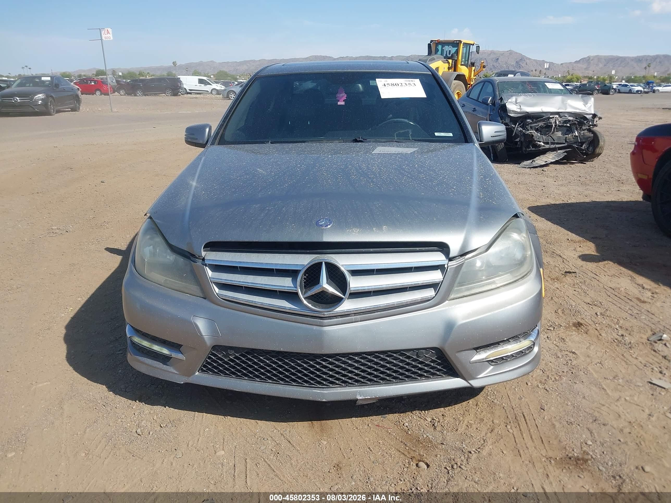 2013 Mercedes-benz C 250 Sport Gray vin: WDDGF4HB6DR266639
