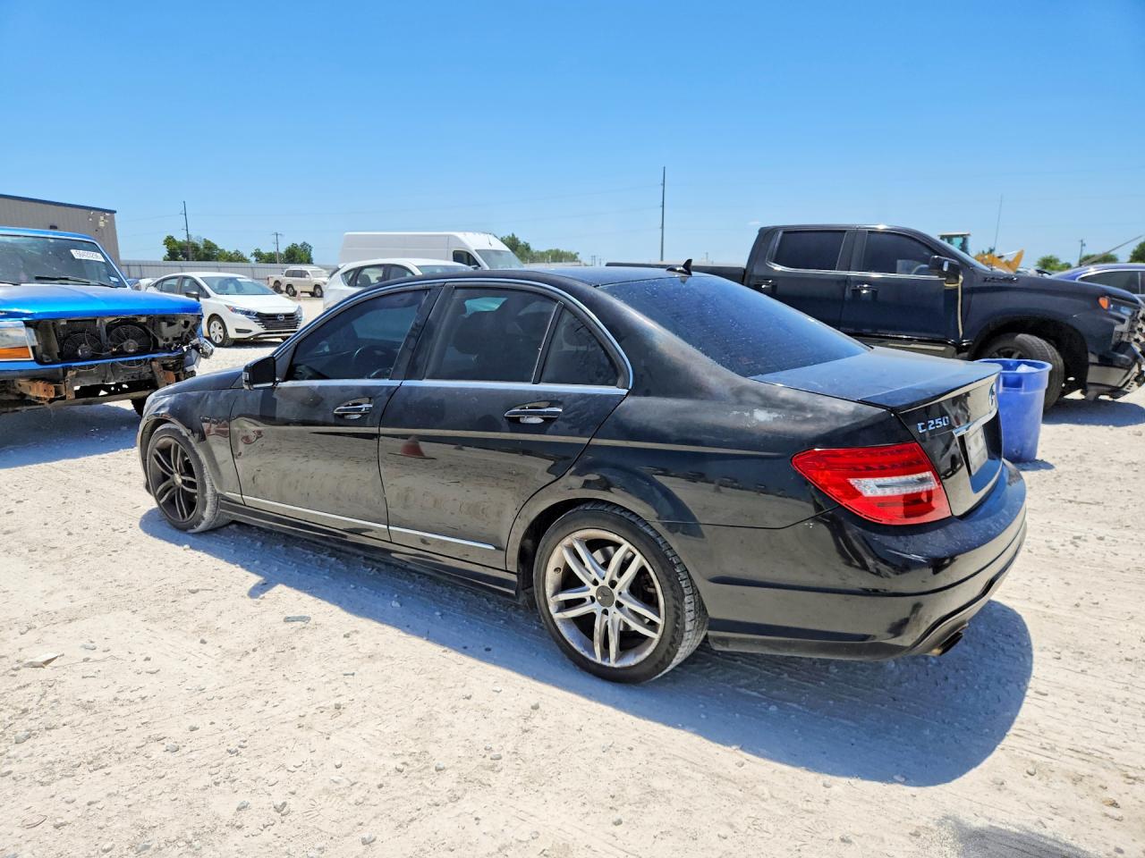 2013 Mercedes-benz C 250 Black vin: WDDGF4HB6DR268309