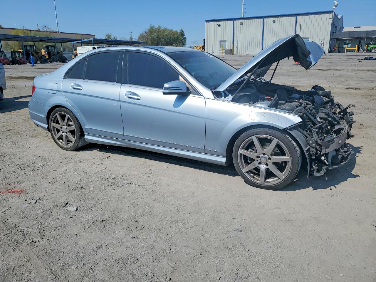 2013 Mercedes-benz C 250 Silver vin: WDDGF4HB6DR273431