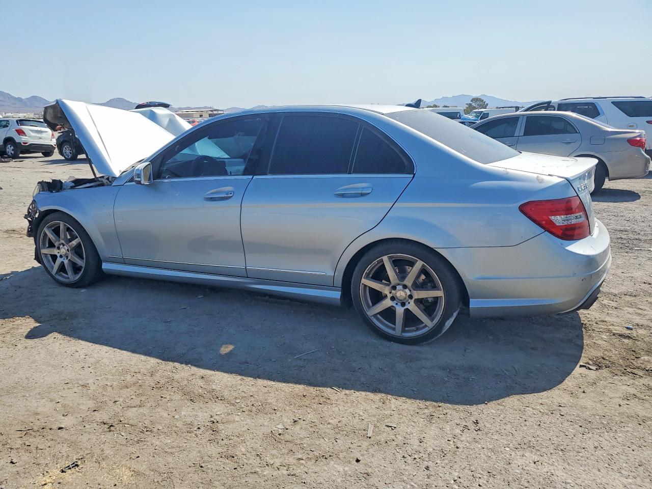 2013 Mercedes-benz C 250 Silver vin: WDDGF4HB6DR273431