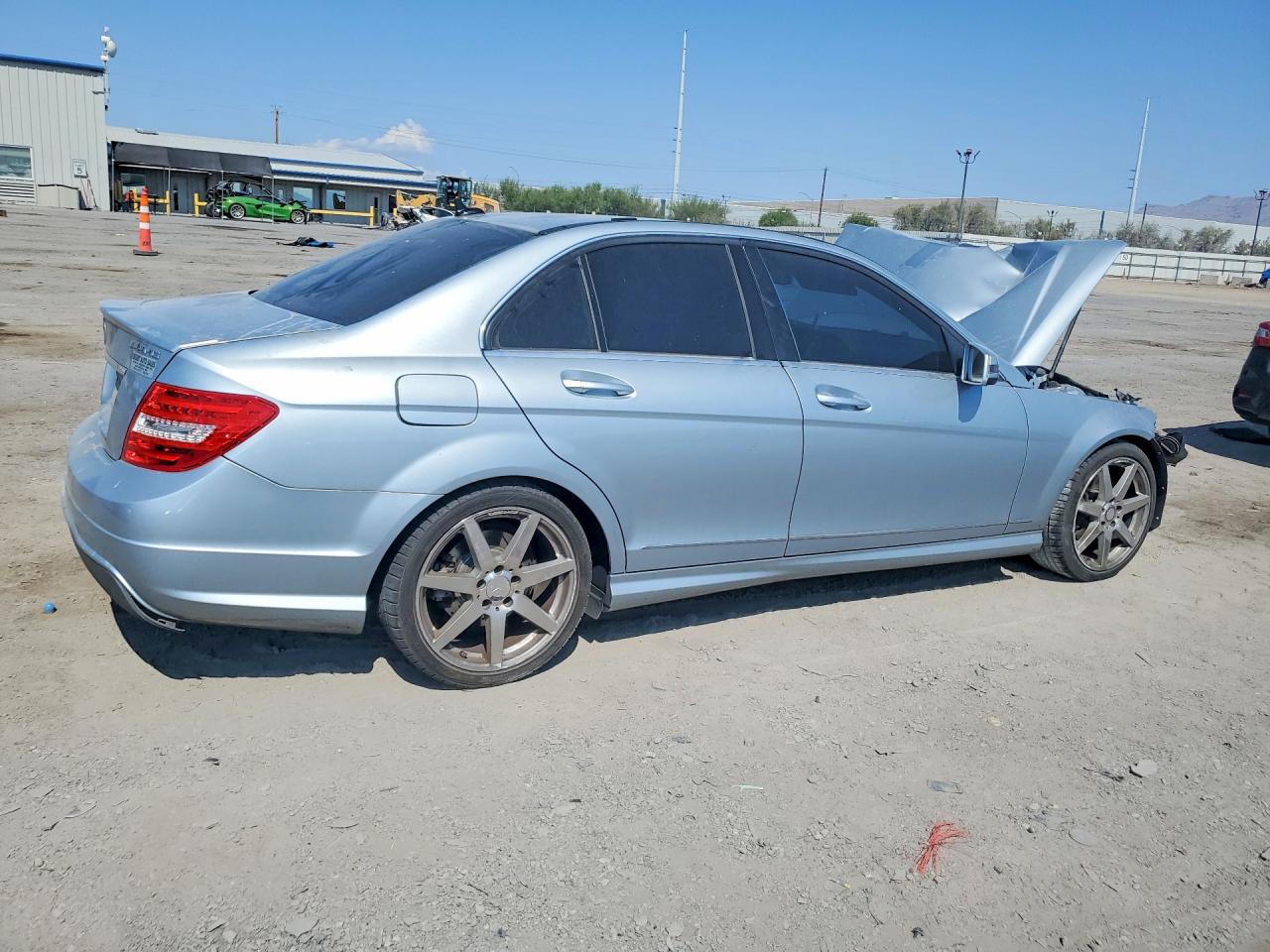 2013 Mercedes-benz C 250 Silver vin: WDDGF4HB6DR273431