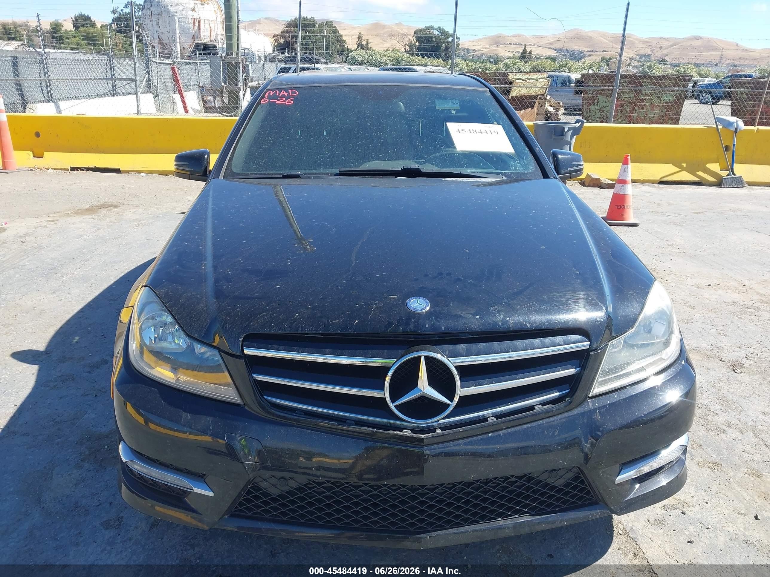2014 Mercedes-benz C 250 Sport Black vin: WDDGF4HB6EA961848