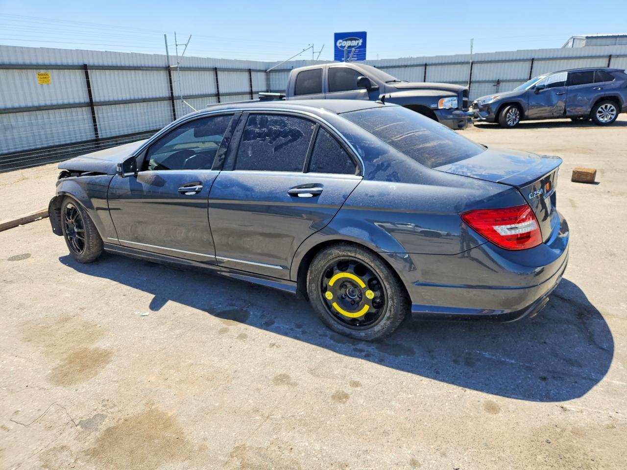 2014 Mercedes-benz C 250 Gray vin: WDDGF4HB6EA966516