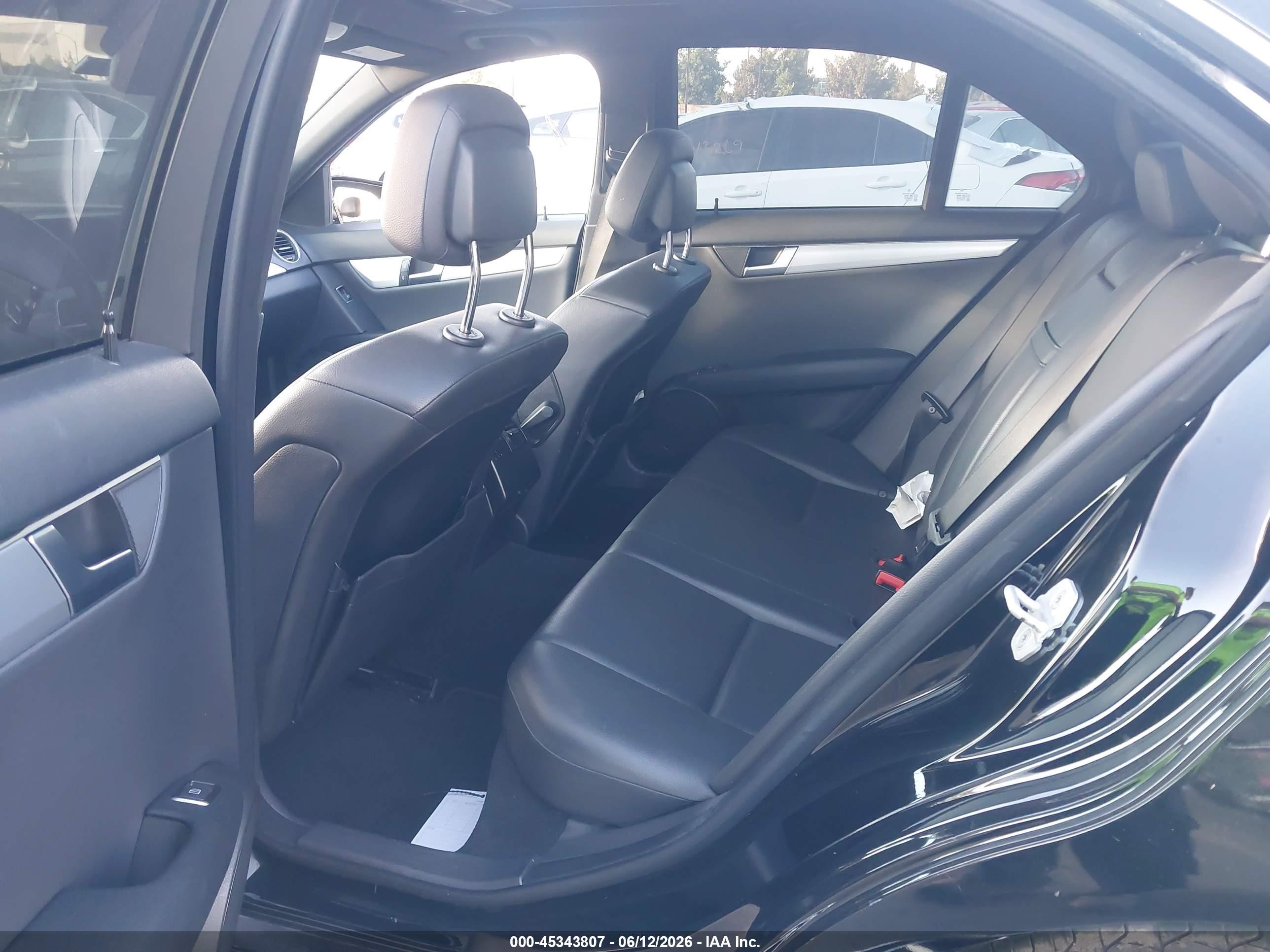 2014 Mercedes-benz C 250 Sport Black vin: WDDGF4HB6EG187761