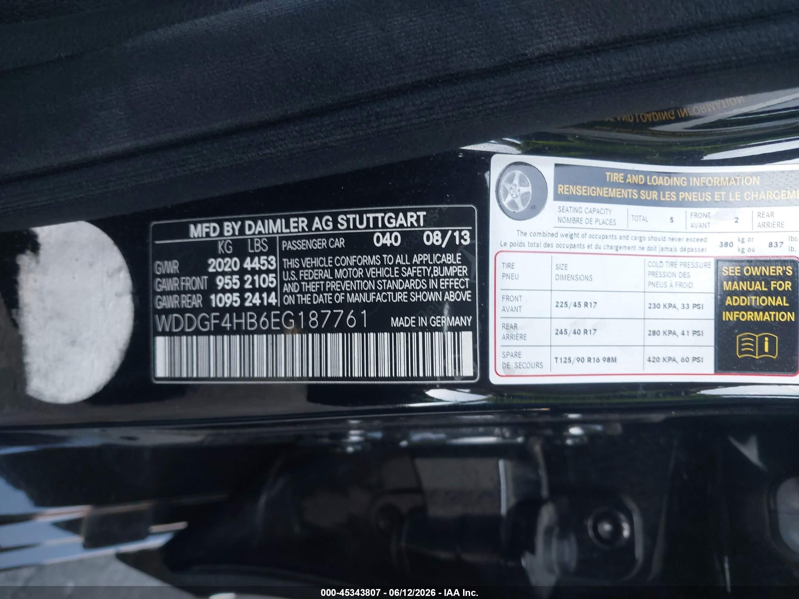 2014 Mercedes-benz C 250 Sport Black vin: WDDGF4HB6EG187761