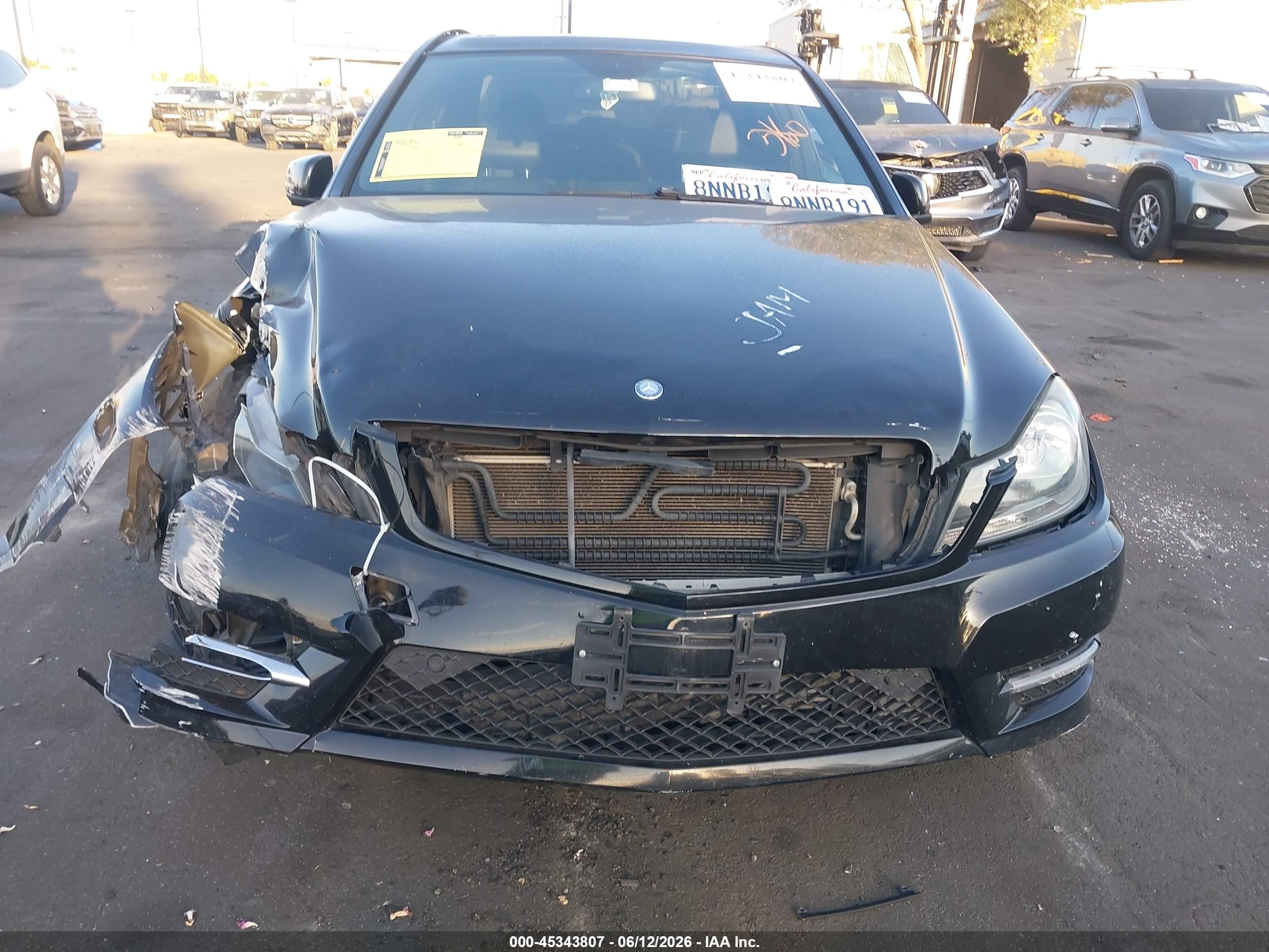 2014 Mercedes-benz C 250 Sport Black vin: WDDGF4HB6EG187761