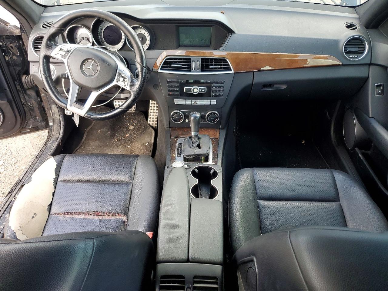 2014 Mercedes-benz C 250 Black vin: WDDGF4HB6EG216966