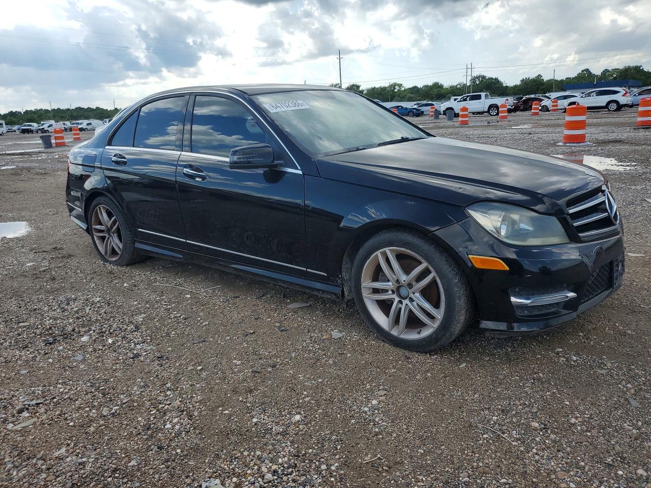 2014 Mercedes-benz C 250 Black vin: WDDGF4HB6EG216966