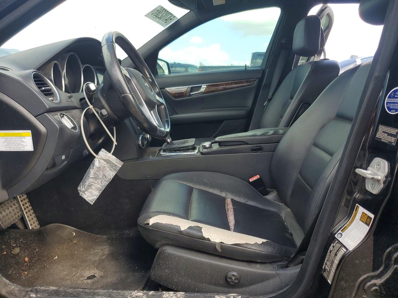 2014 Mercedes-benz C 250 Black vin: WDDGF4HB6EG216966