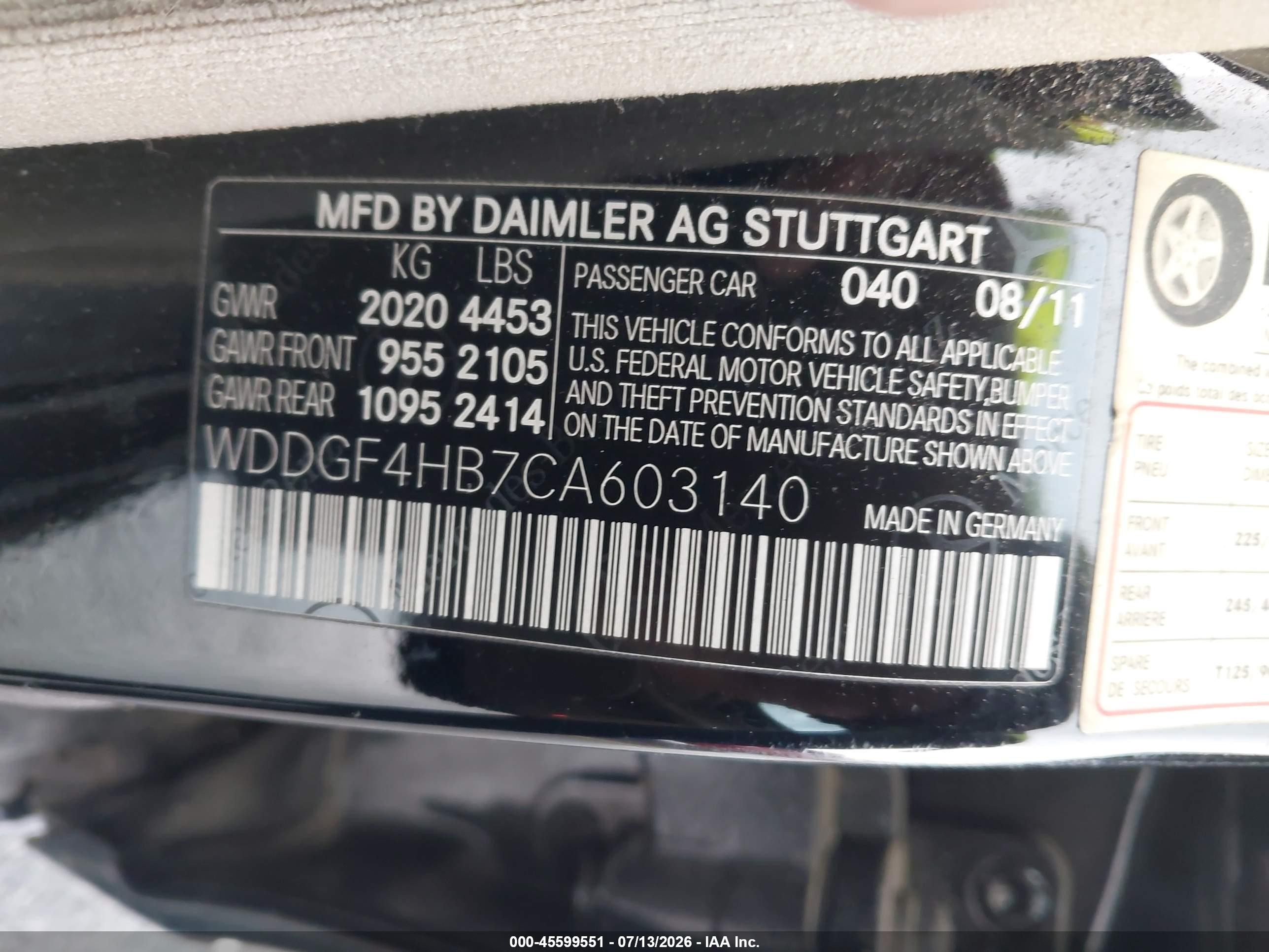2012 Mercedes-benz C 250 Sport Black vin: WDDGF4HB7CA603140