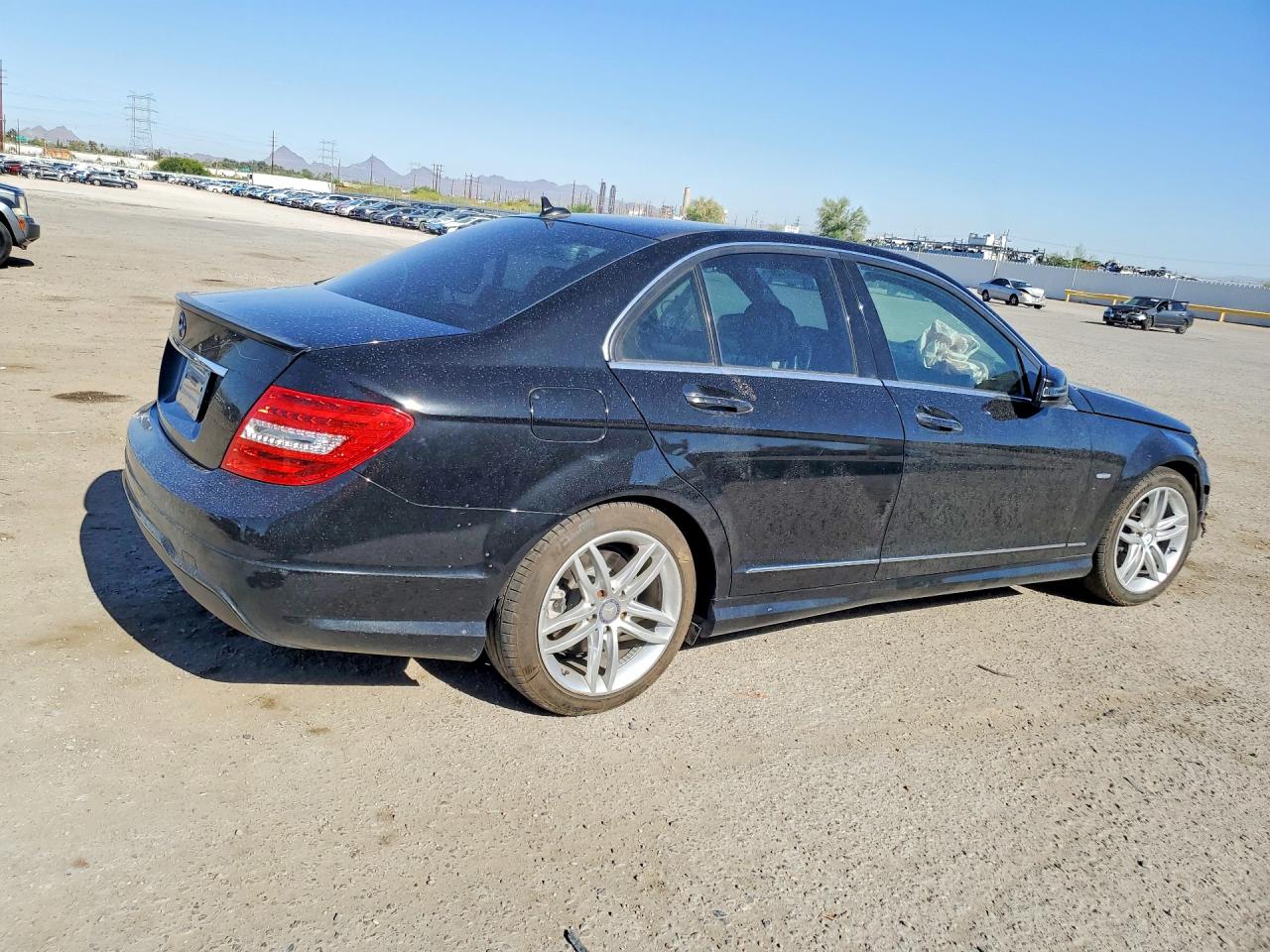 2012 Mercedes-benz C 250 Black vin: WDDGF4HB7CA637448