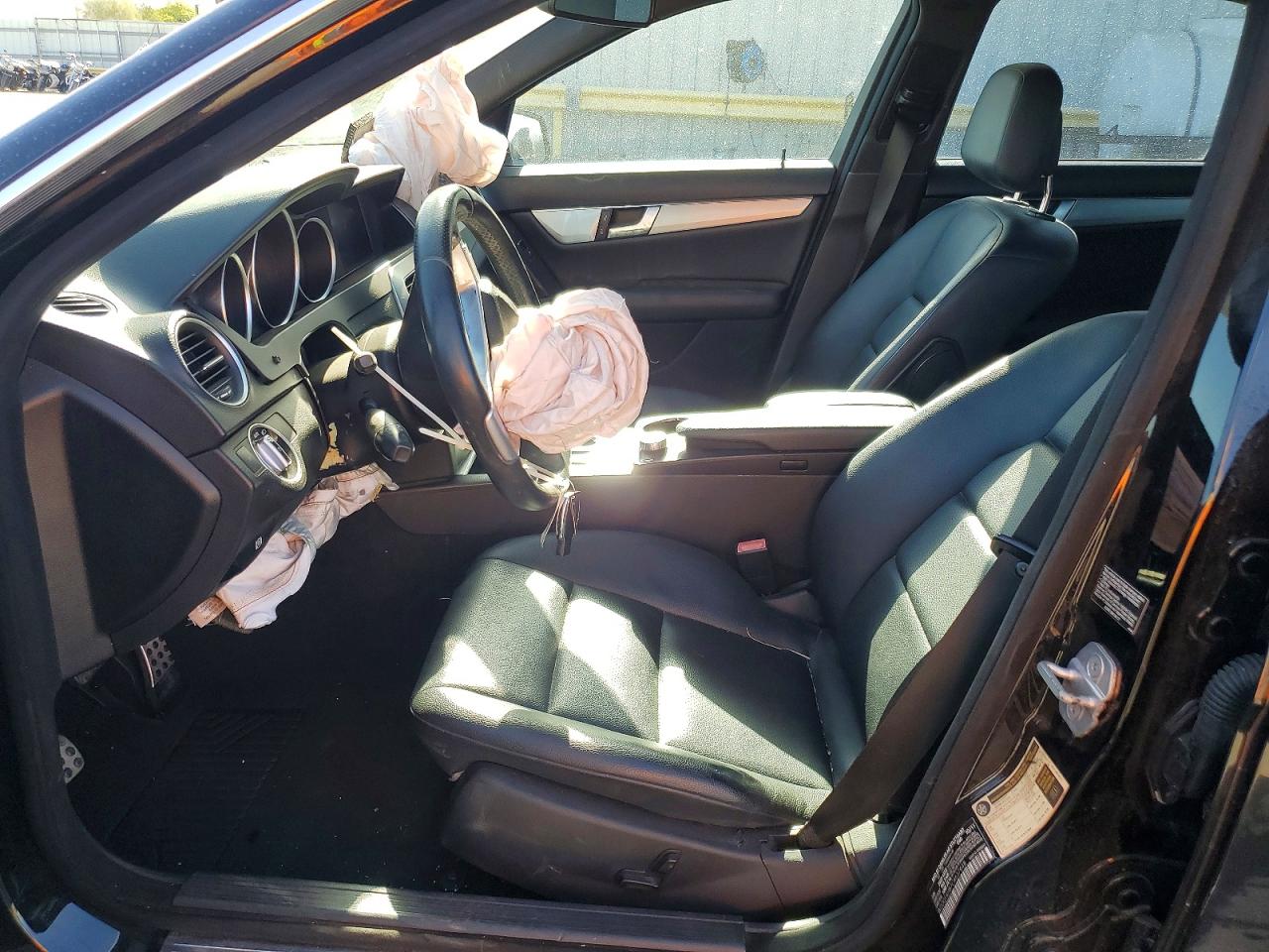 2012 Mercedes-benz C 250 Black vin: WDDGF4HB7CA637448