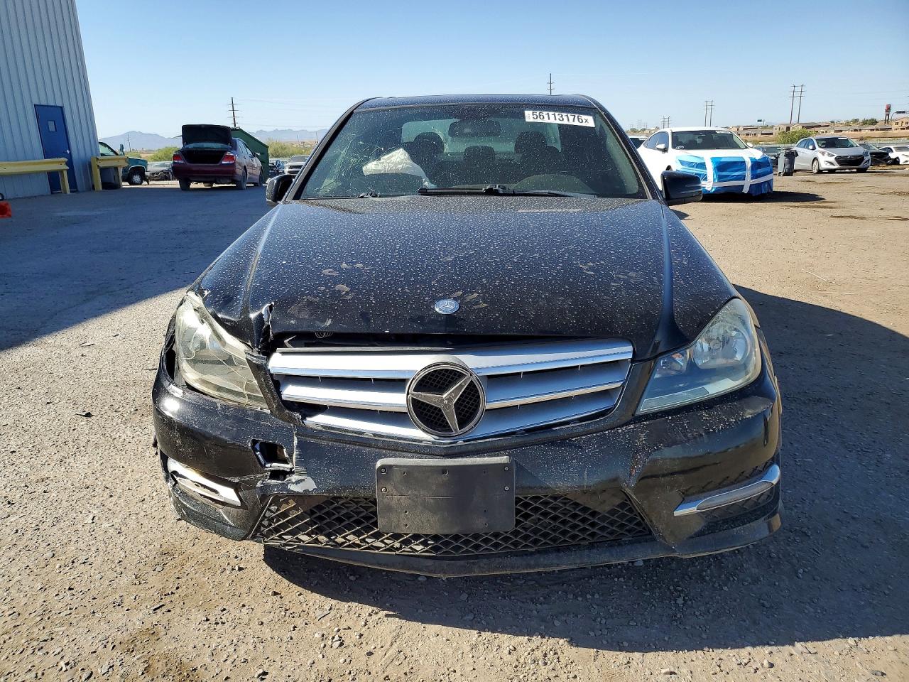 2012 Mercedes-benz C 250 Black vin: WDDGF4HB7CA637448